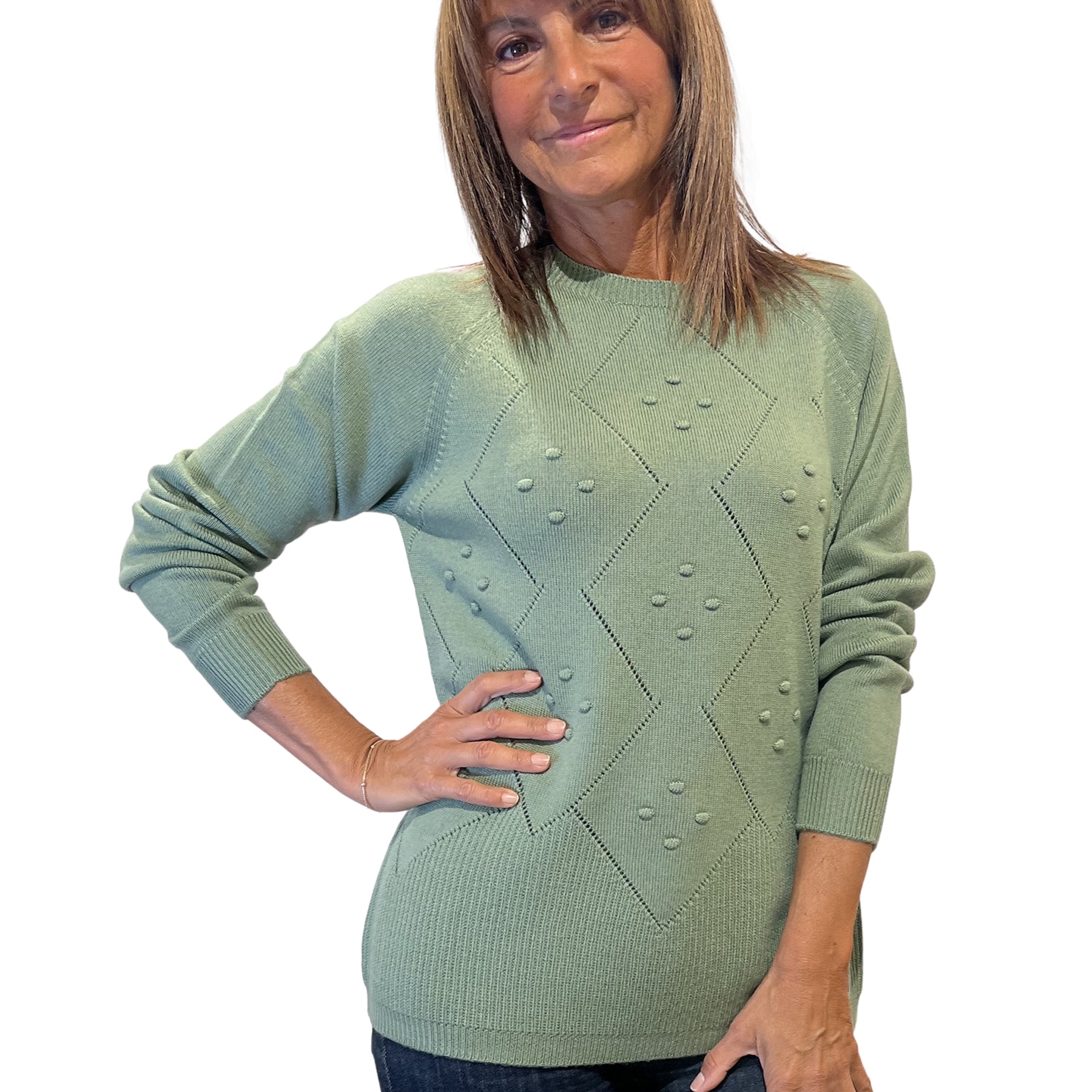 CARLA FERRONI Maglia Donna Manica Lunga Pura Lana ART. 4367
