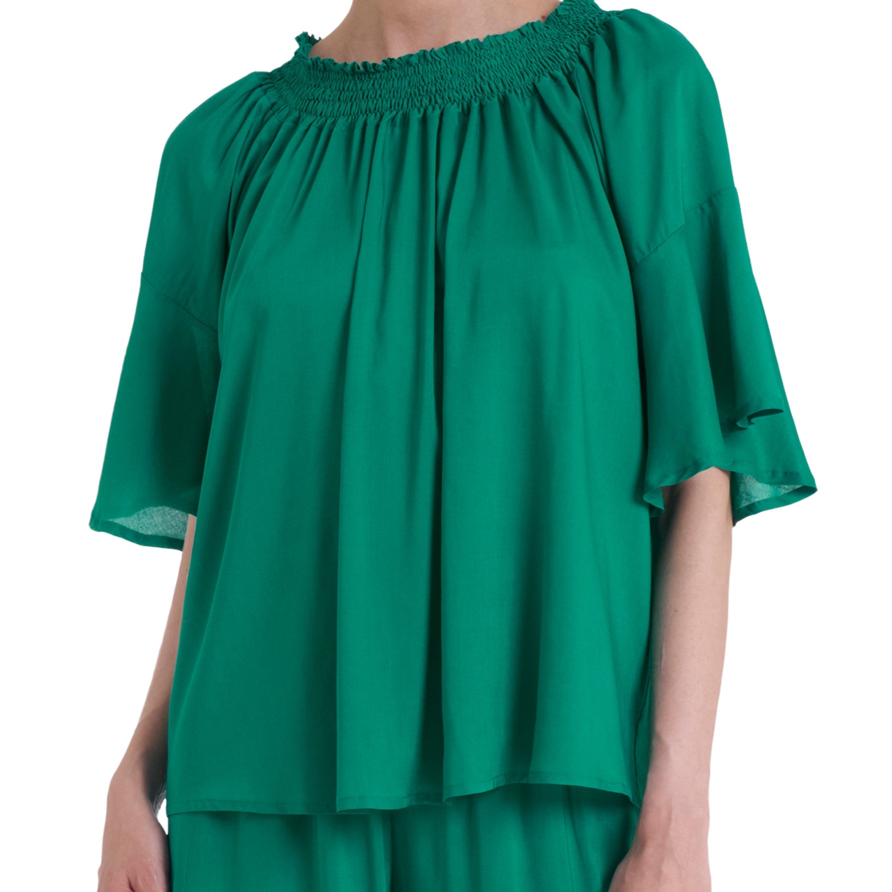 Blusa Donna Manica Tre Quarti 100% Viscosa Leggera DQ05DE