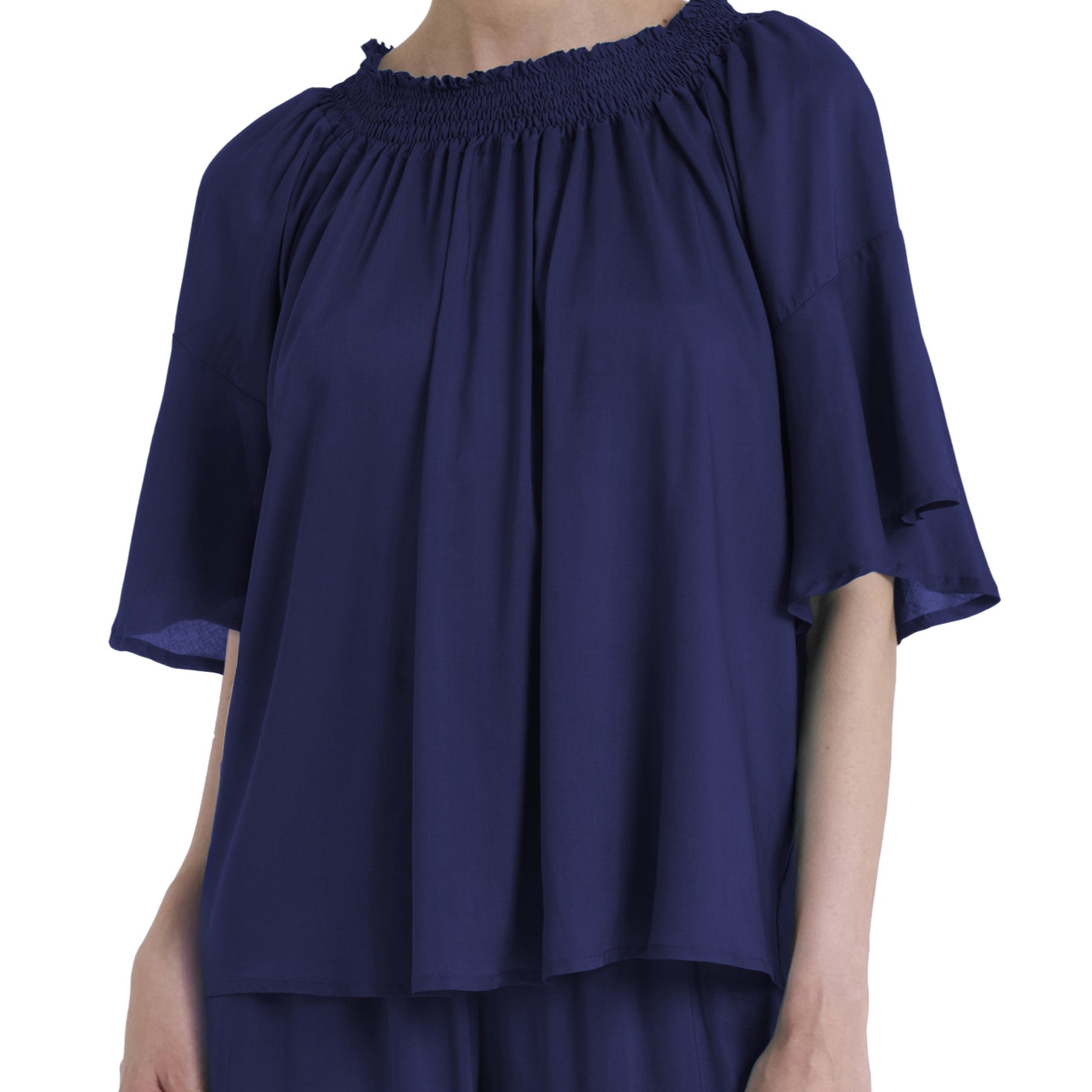 Blusa Donna Manica Tre Quarti 100% Viscosa Leggera DQ05DE