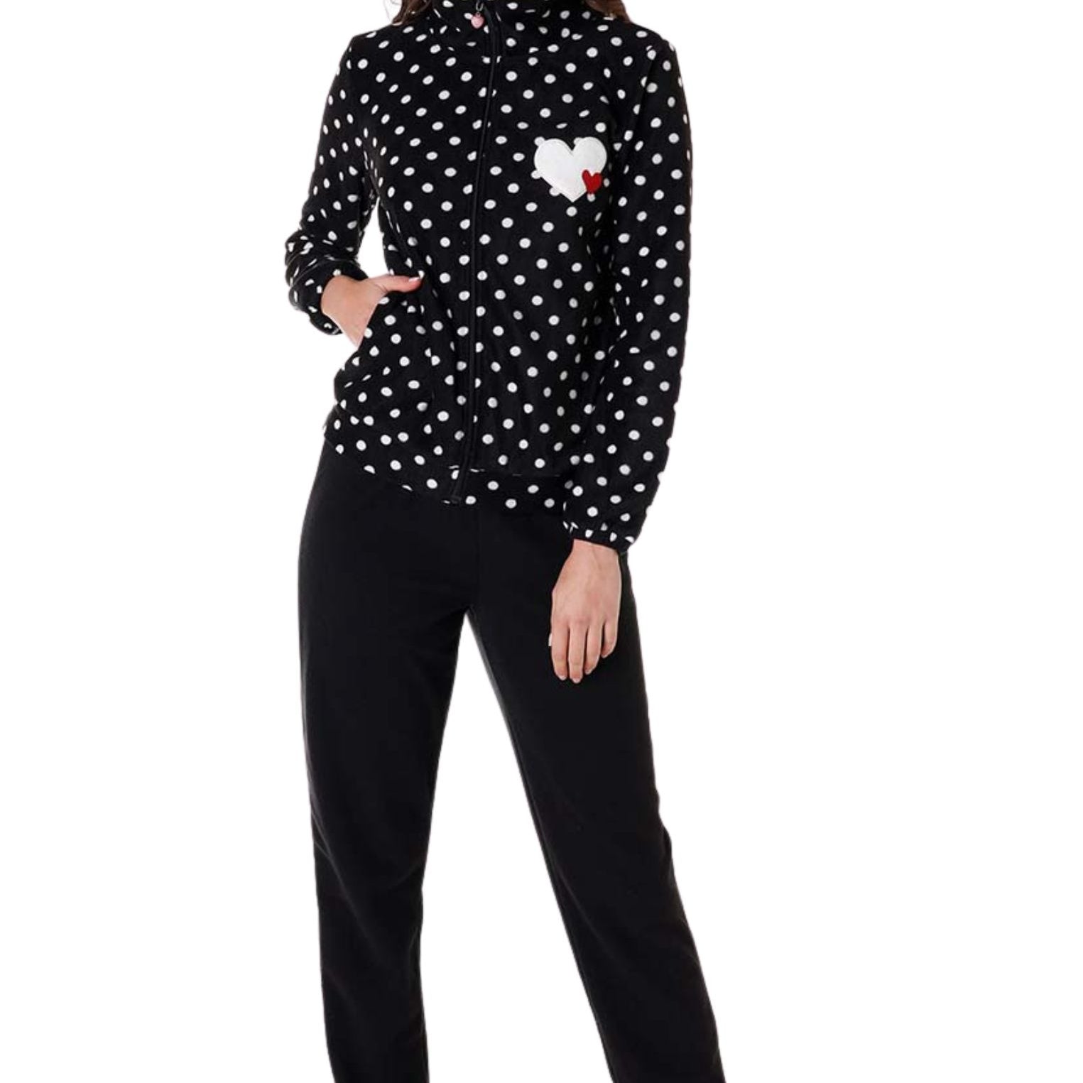 Tuta con zip in micropile a pois LOVABLE 9L0CYH