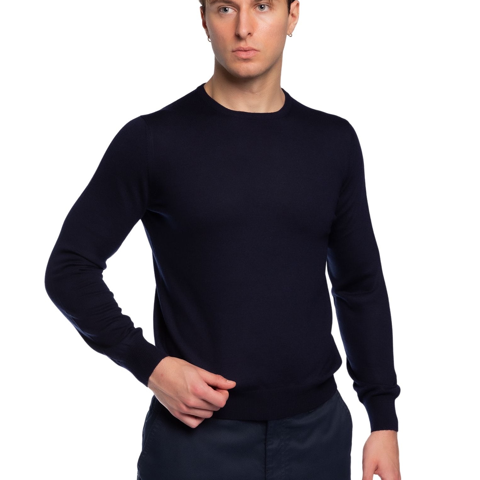 Maglia Girocollo Uomo in 100% Lana Merinos PREMODE