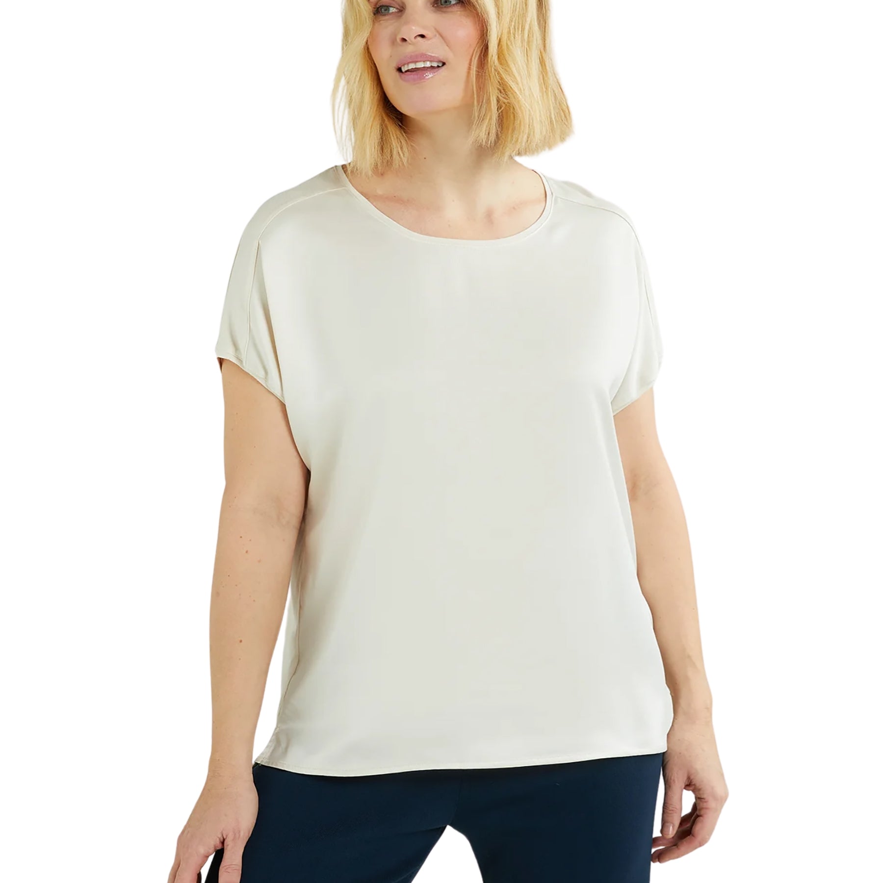 Maglia over donna mezza manica viscosa LUISA VIOLA G215L0-861W