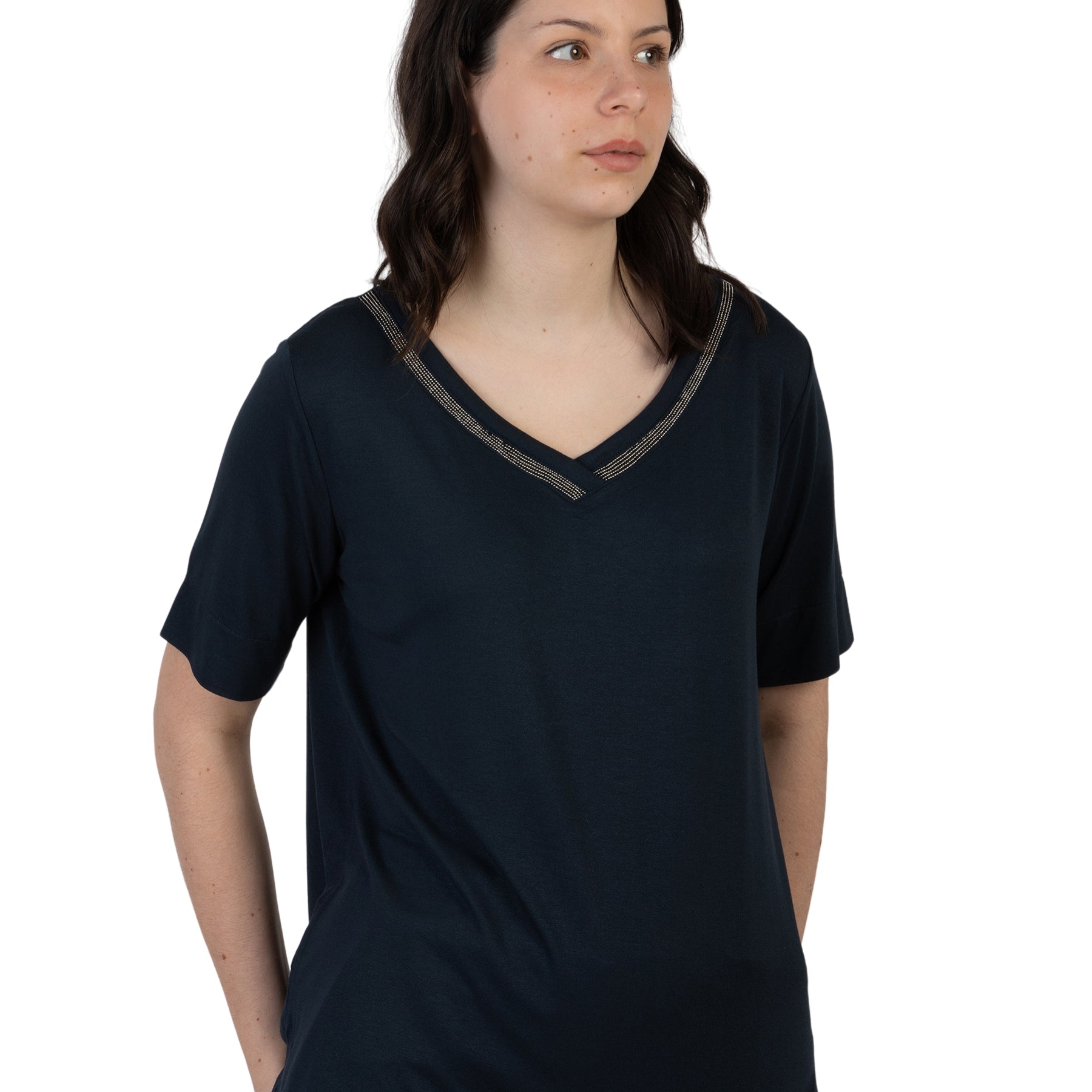 T-Shirt Donna Mezza Manica Viscosa RAGNO DN21T8