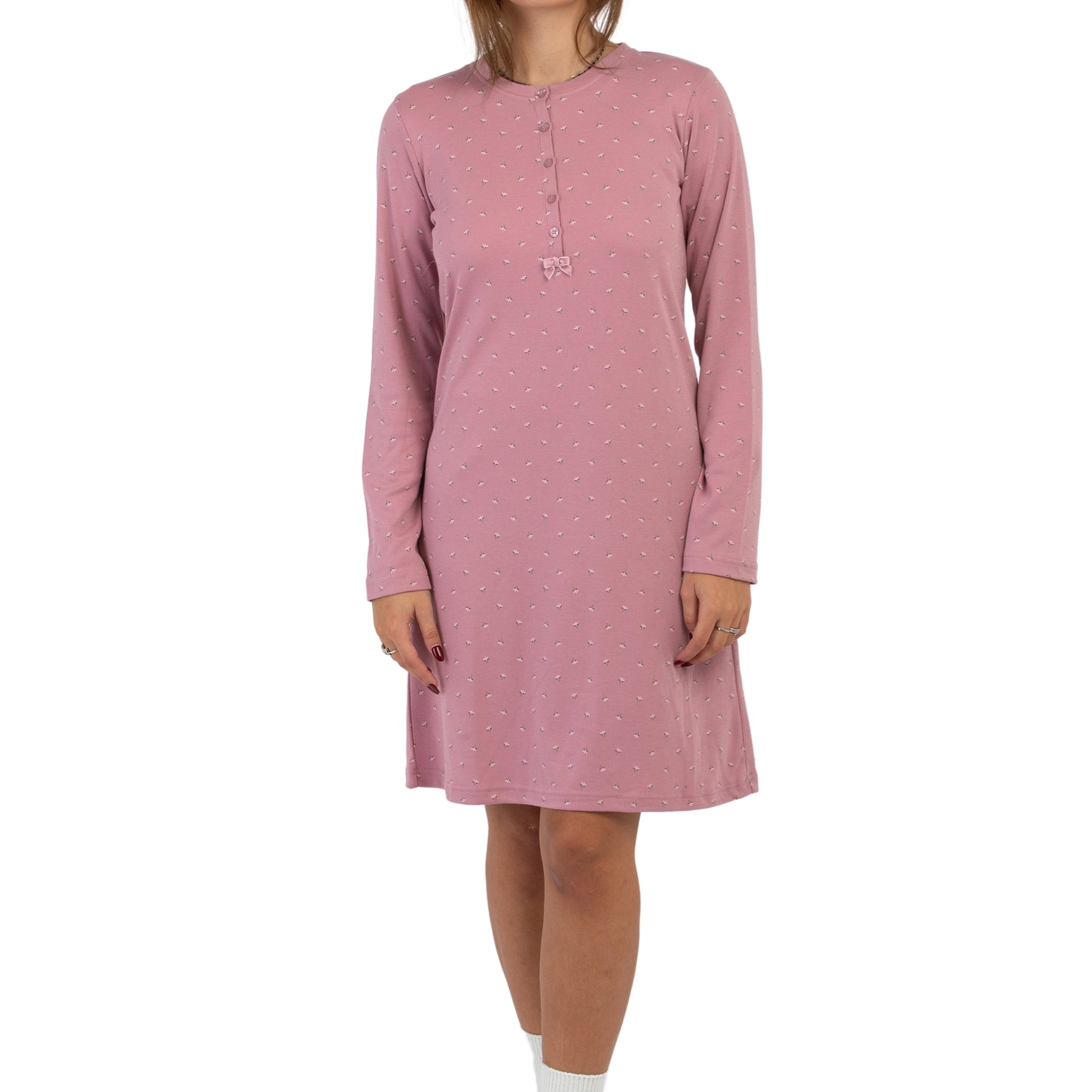 Camicia da Notte Cotone Felpato NOI DI NOTTE LA003144/3172