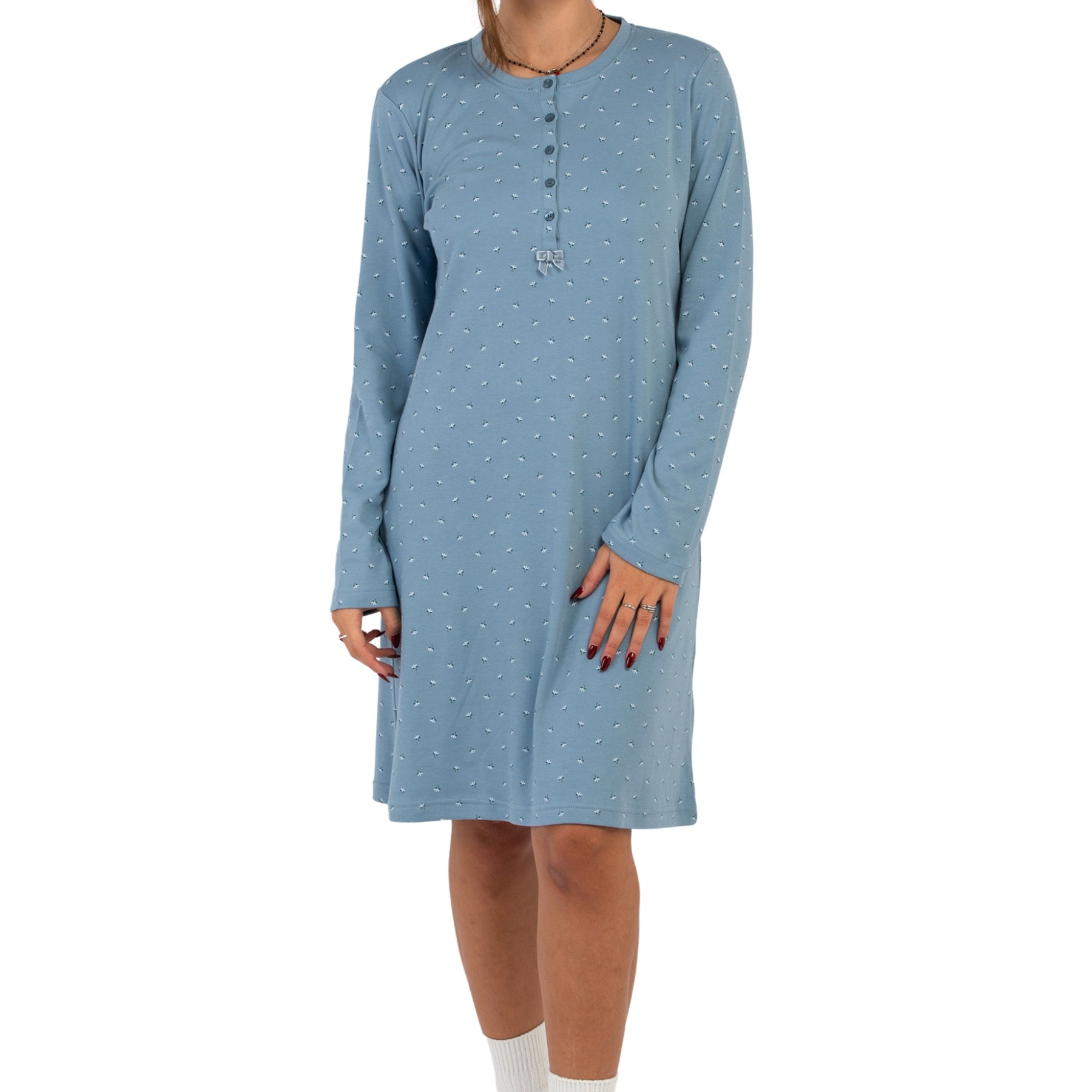 Camicia da Notte Cotone Felpato NOI DI NOTTE LA003141/3171