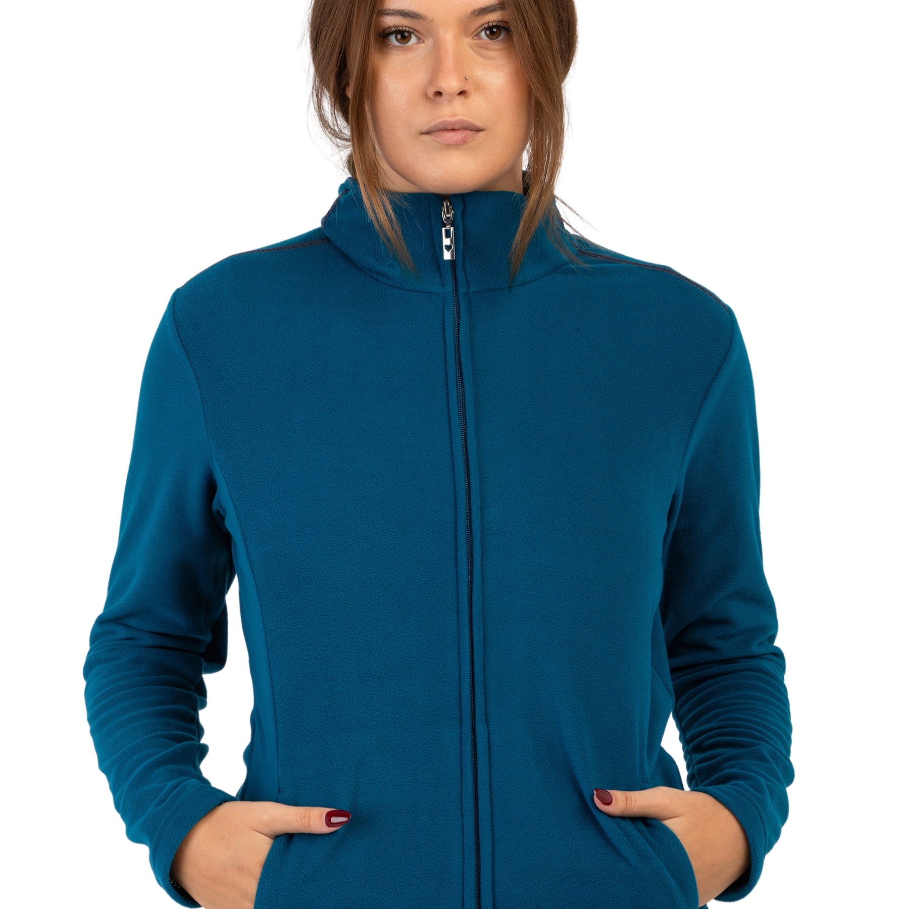 Felpa Zip Donna Micropile F.LLI CAMPAGNOLO 4G984-6
