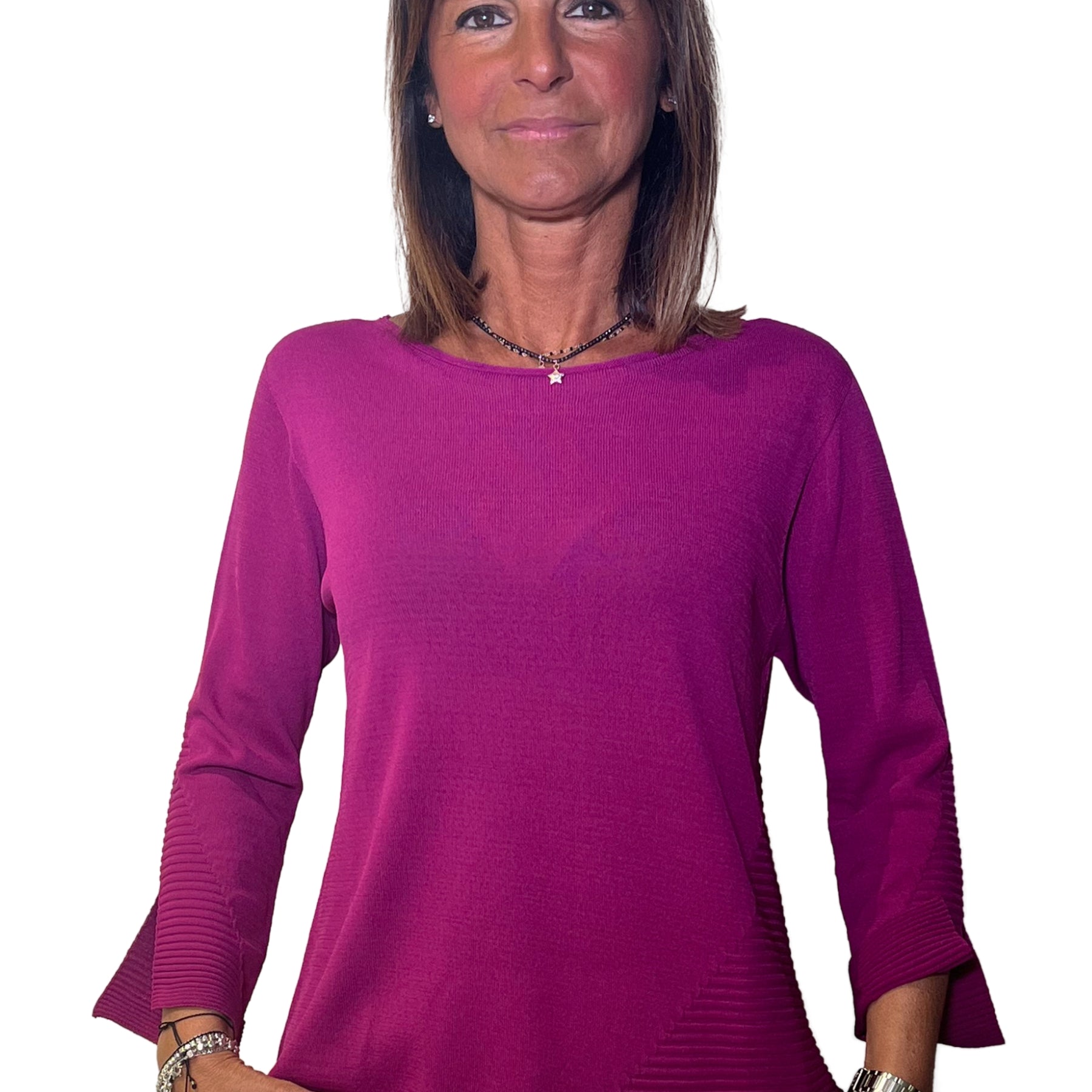 Maglia Donna Manica Tre Quarti Viscosa AMARYNTH 53012