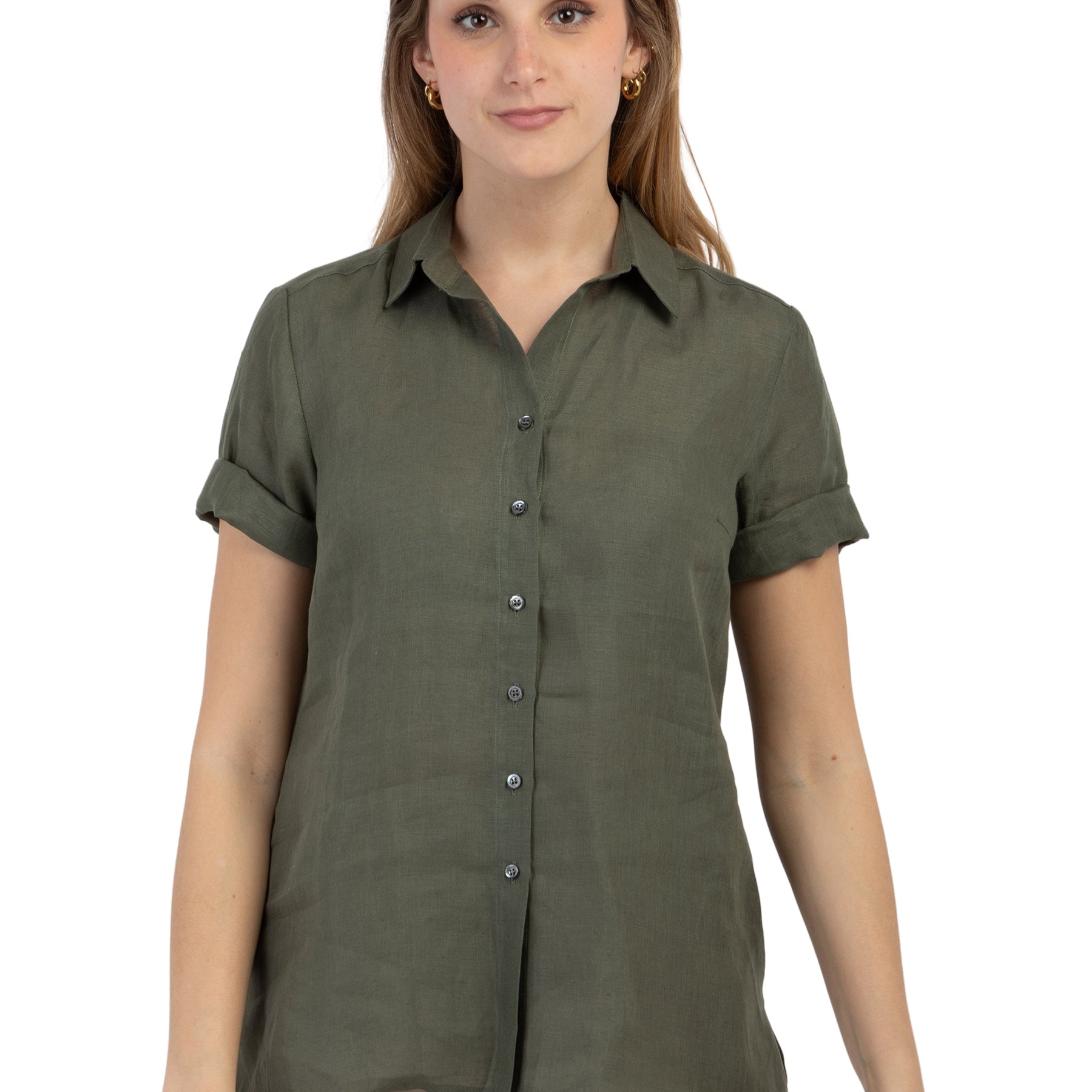 Camicia Donna Mezza Manica 100% Lino VLT'S by VALENTINAS 03M IARINA