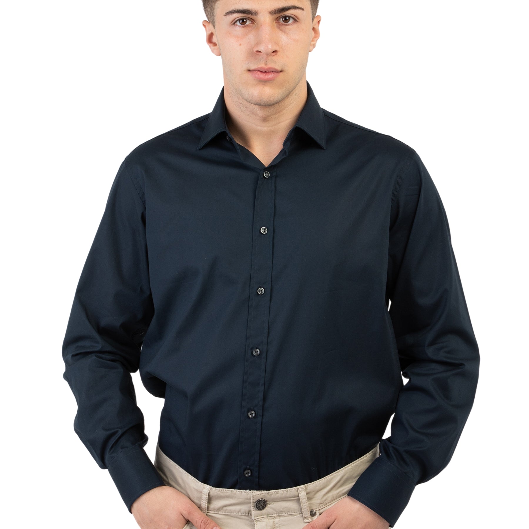 Camicia Uomo Regular Cotone Elasticizzato INGRAM 2K148