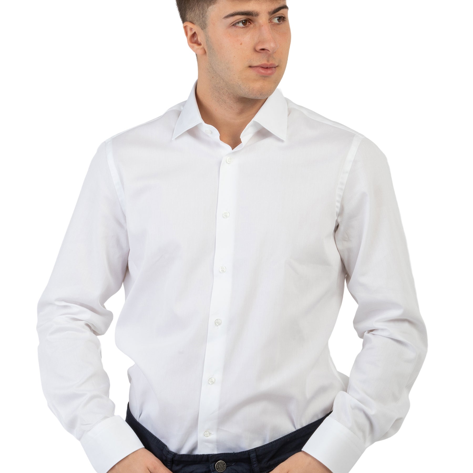Camicia Uomo Slim Fit 100% Cotone Millerighe INGRAM 3H620