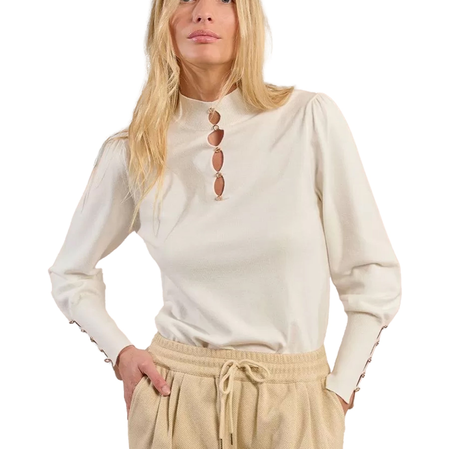 Lupetto Donna Manica Lunga Viscosa MOLLY BRACKEN LA1619DN