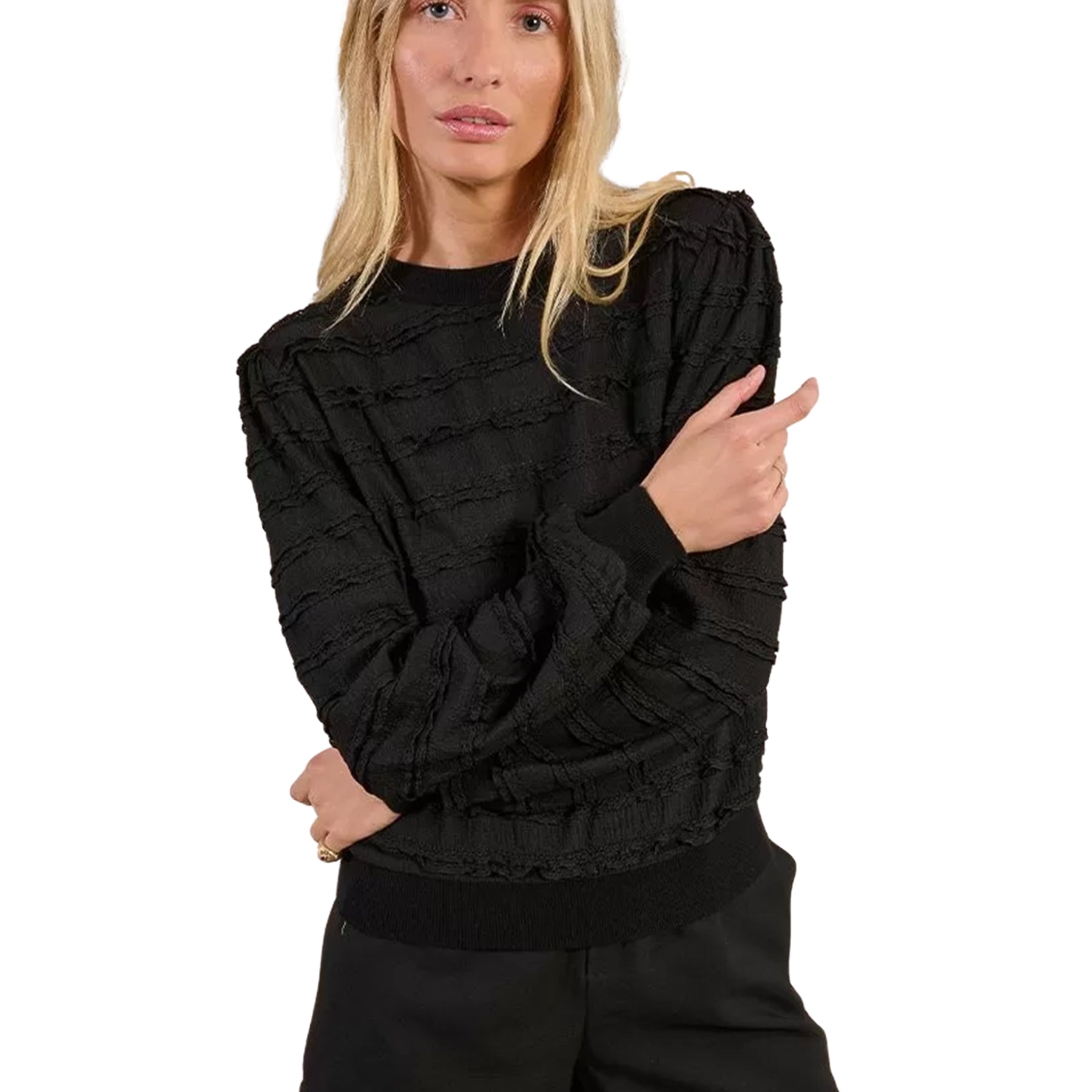 Maglia Donna Girocollo Manica Lunga Viscosa Invernale MOLLY BRACKEN LAF117DN