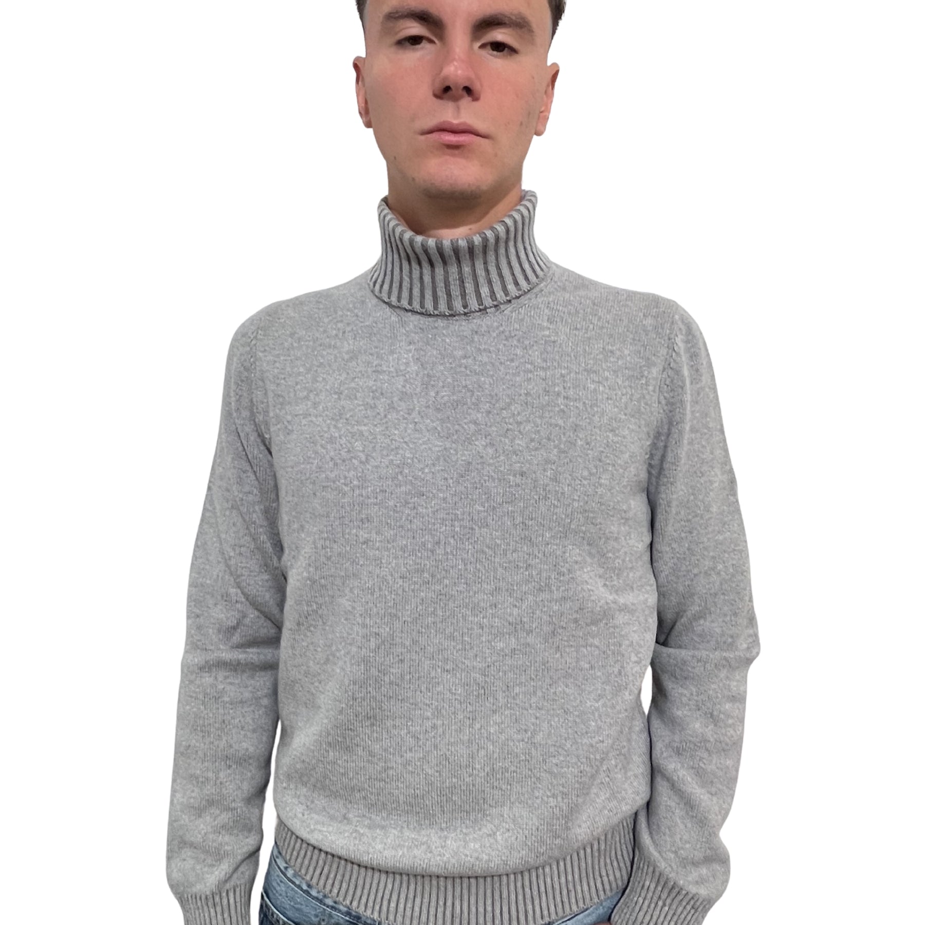 Maglia Uomo Manica Lunga Girocollo Lana Cachemire Viscosa GRAN SASSO 23115/19613