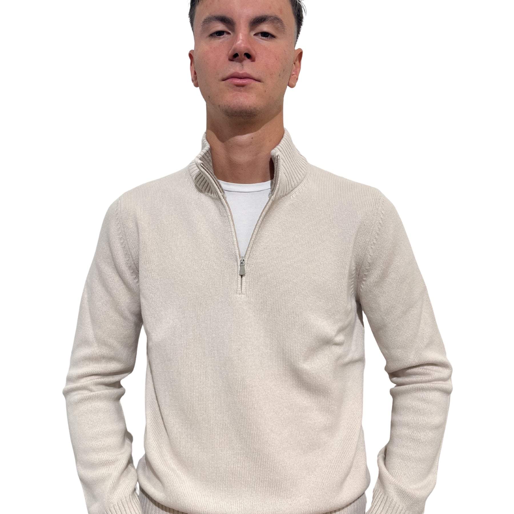 Lupetto Uomo Mezza Zip Lana Cachemire GRAN SASSO 23125/19621