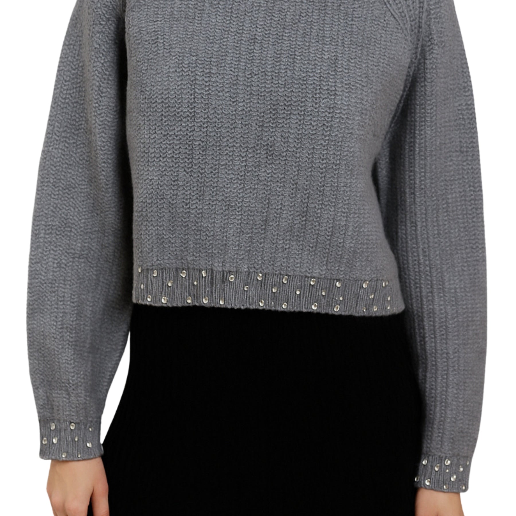 SUSY MIX Maglia Elegante Girocollo Donna con Strass