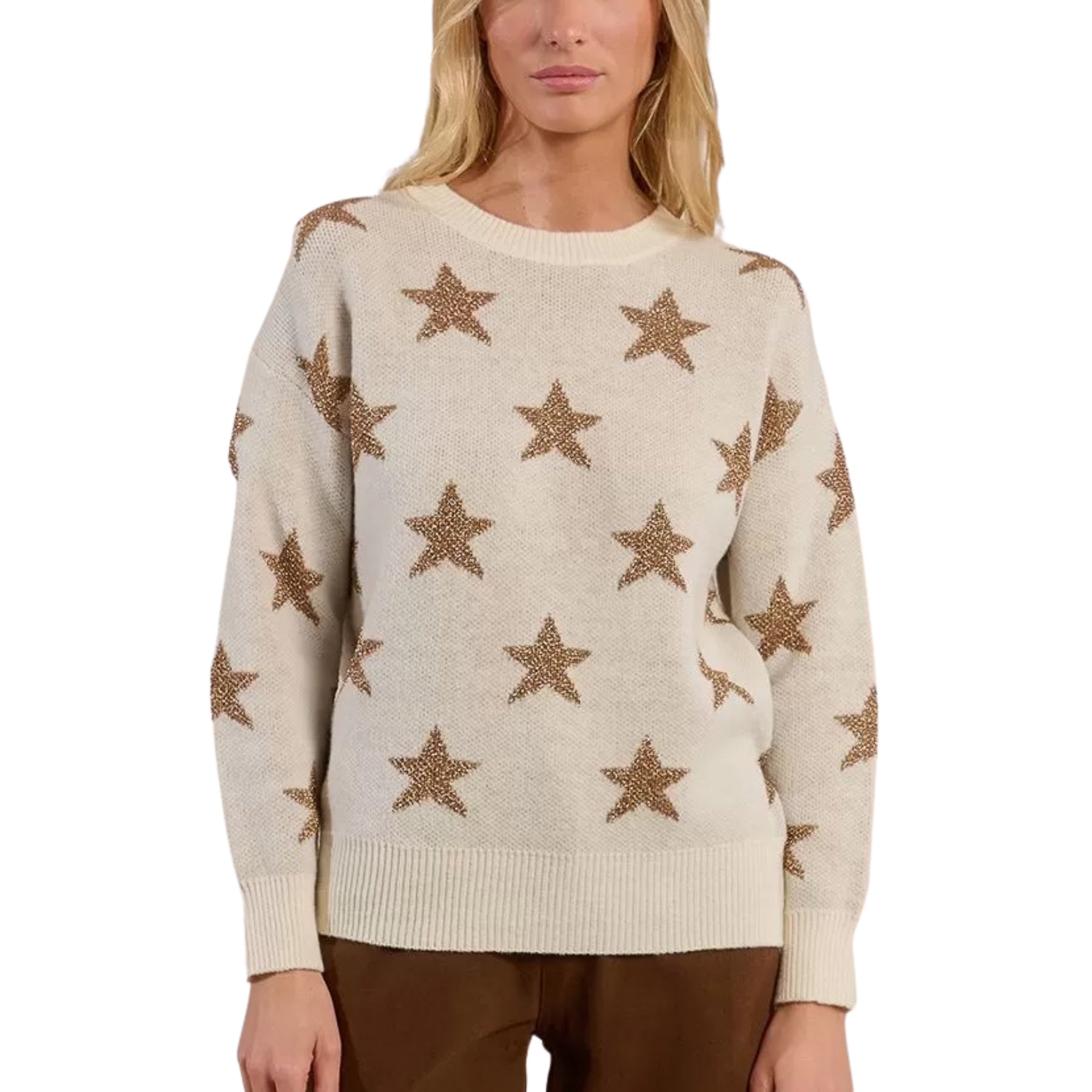 Maglia Donna Girocollo Lurex MOLLY BRACKEN LA855BDN