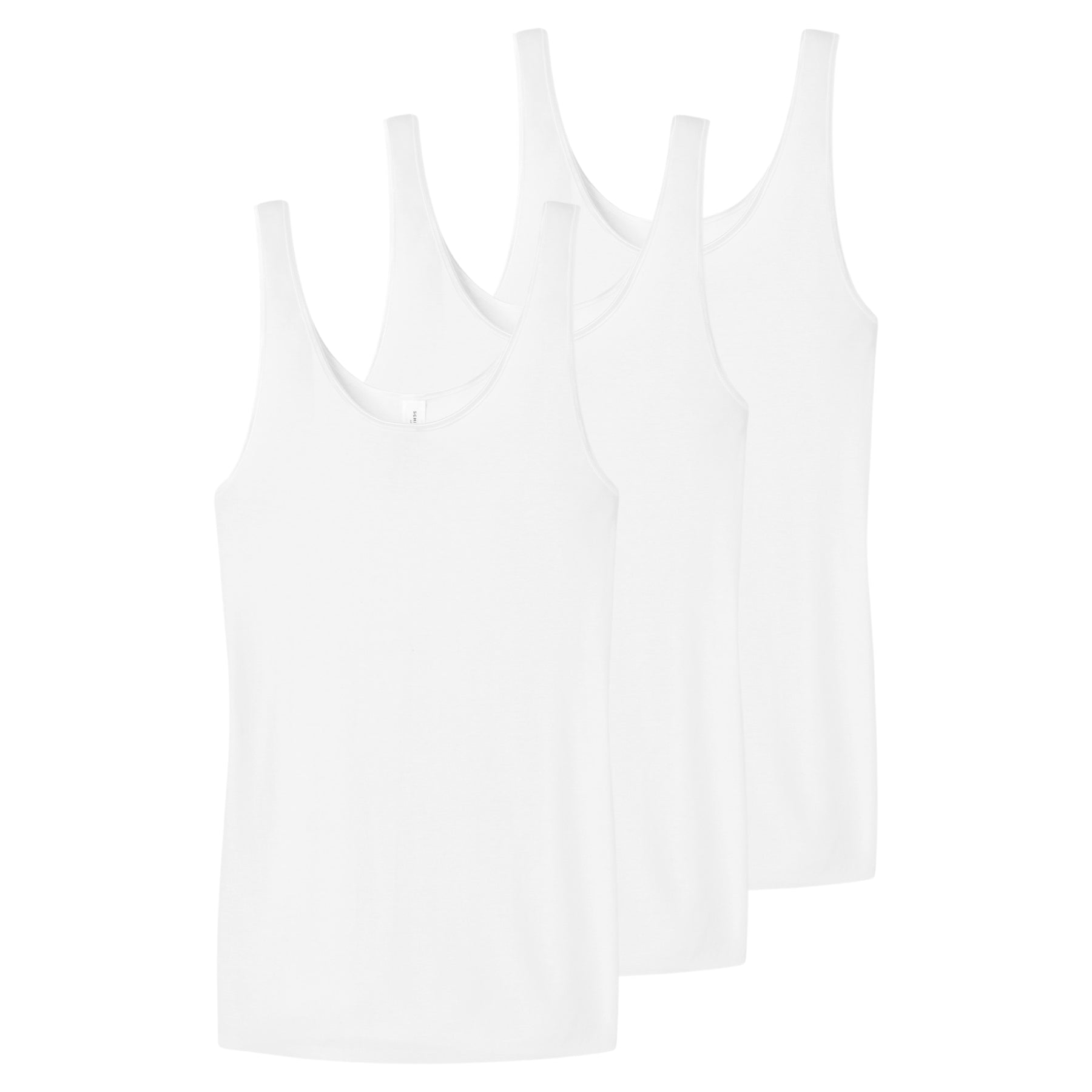 OFFERTA 3 PEZZI Canottiera Donna Spalla Larga Cotone Luxury SCHIESSER 200763