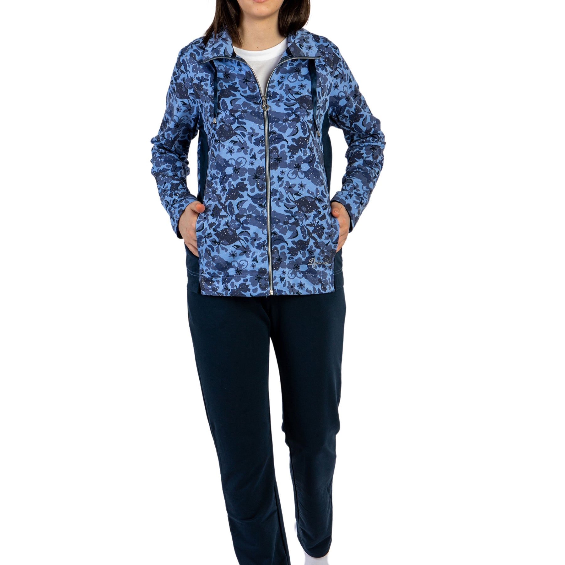 Tuta donna chiusura zip cotone leggero F.LLI CAMPAGNOLO 8E76433