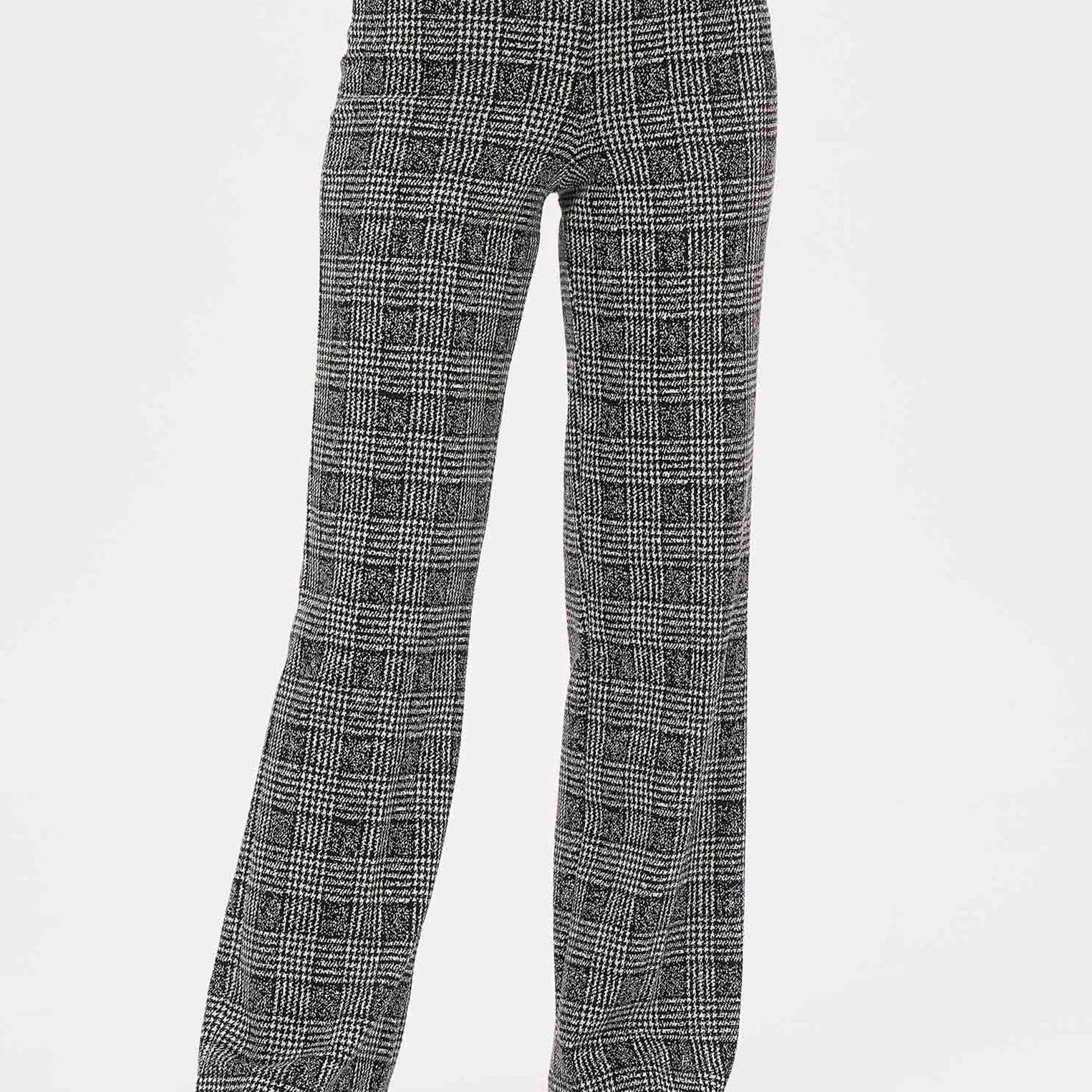 Pantalone Fantasia Principe di Galles Wide leg RAGNO DL74PE