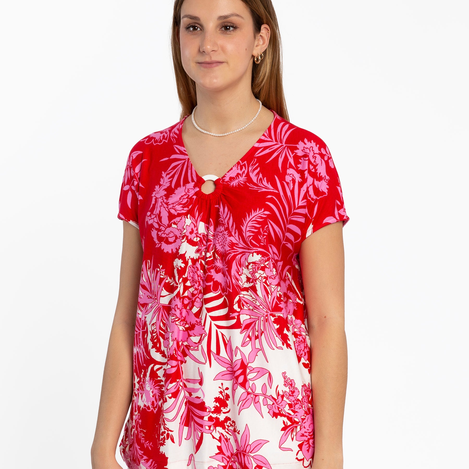 Maglia Donna Mezza Manica Fantasia RAGNO DN34T7