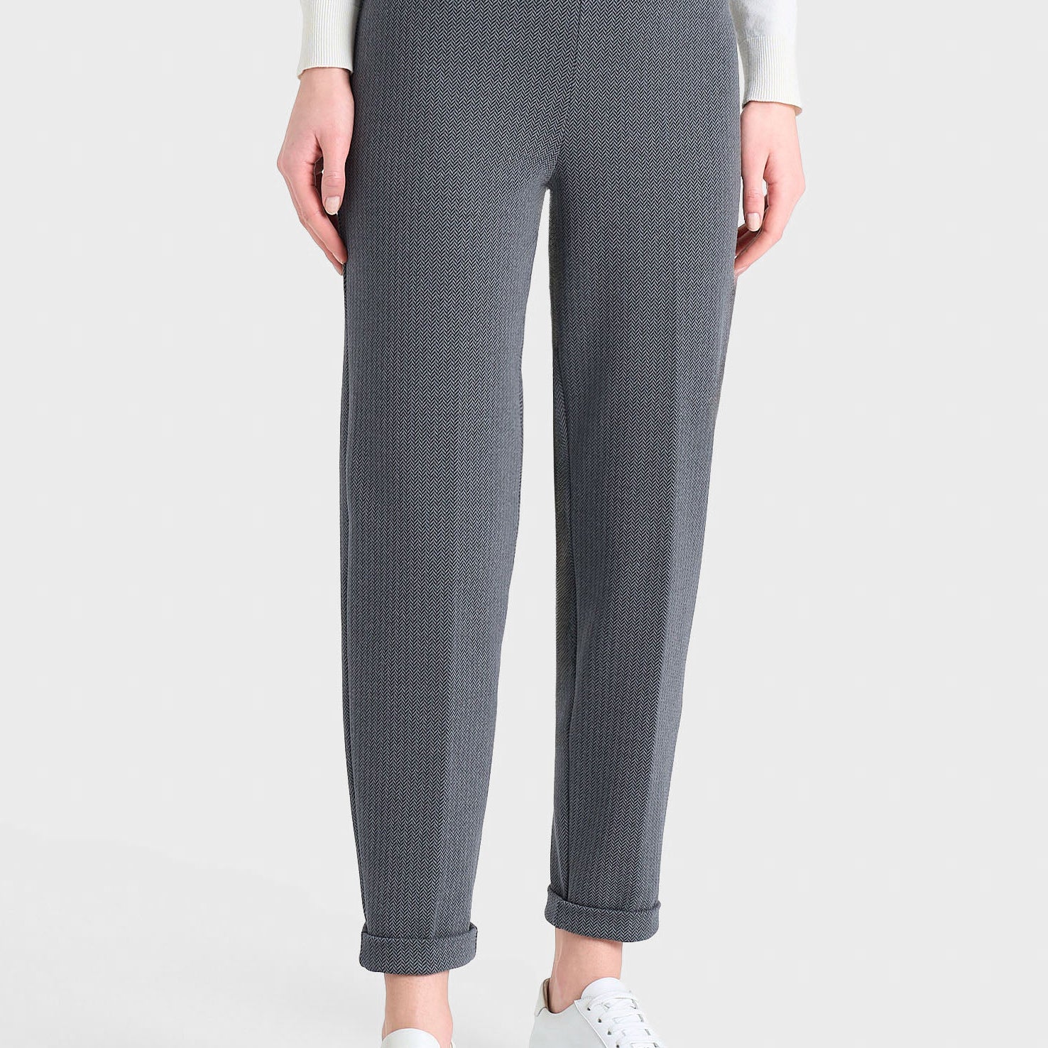 RAGNO Pantalone Lungo Donna Tessuto Invernale Spigato ART. DR83PF