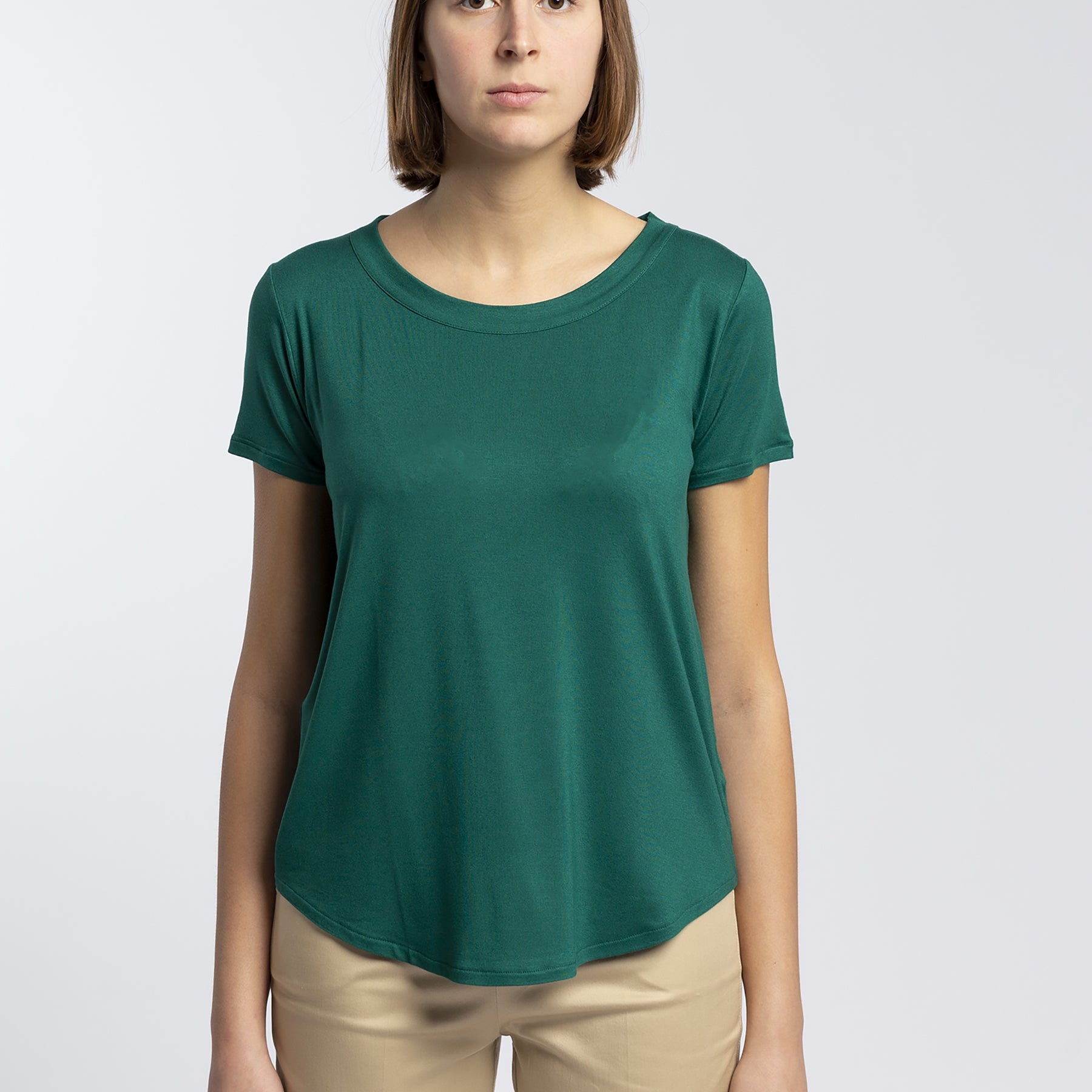 RAGNO 701217 T-shirt a Manica Corta in Viscosa