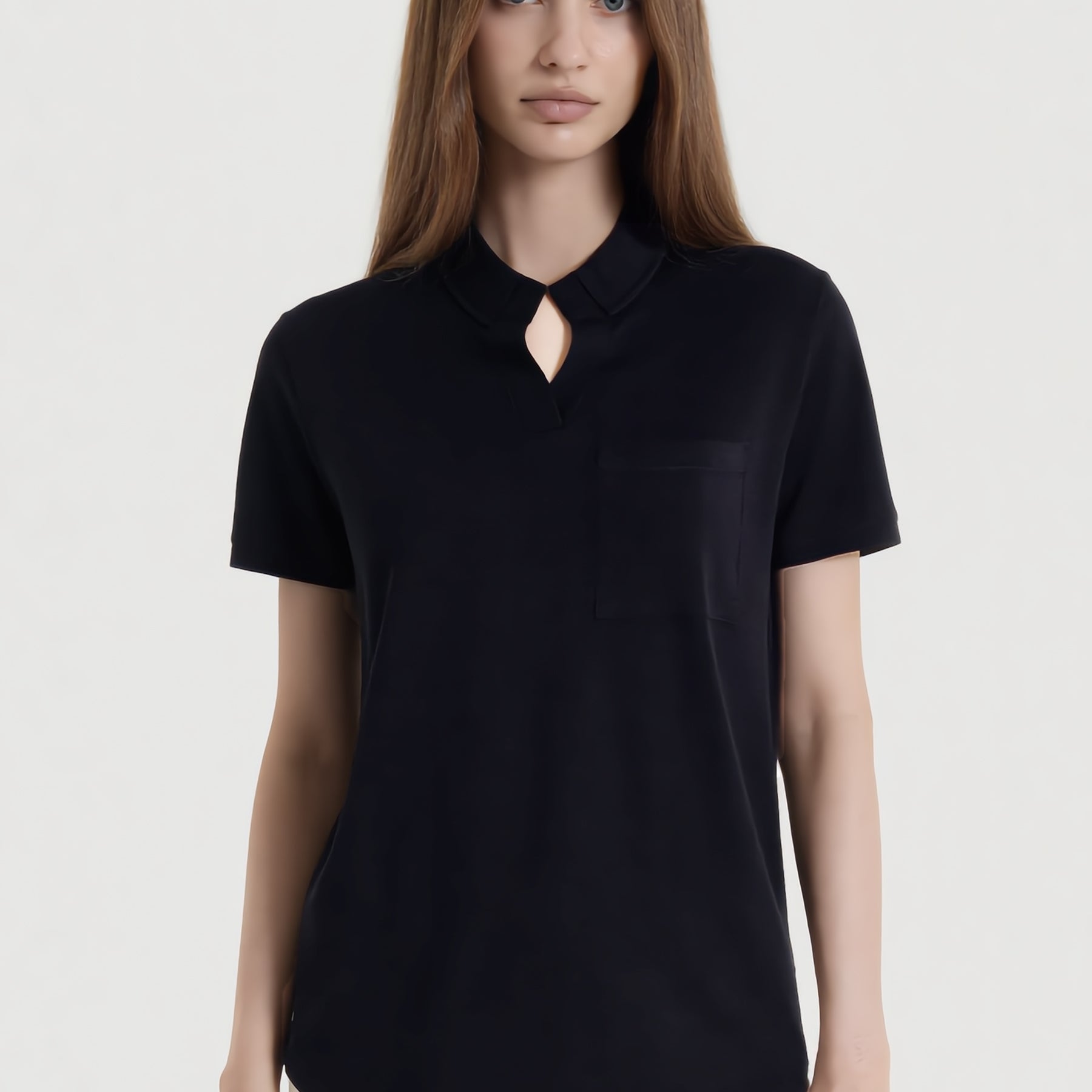 INTRECCI MILANO Polo Donna Mezza Manica Con Tasca ART. S26-23