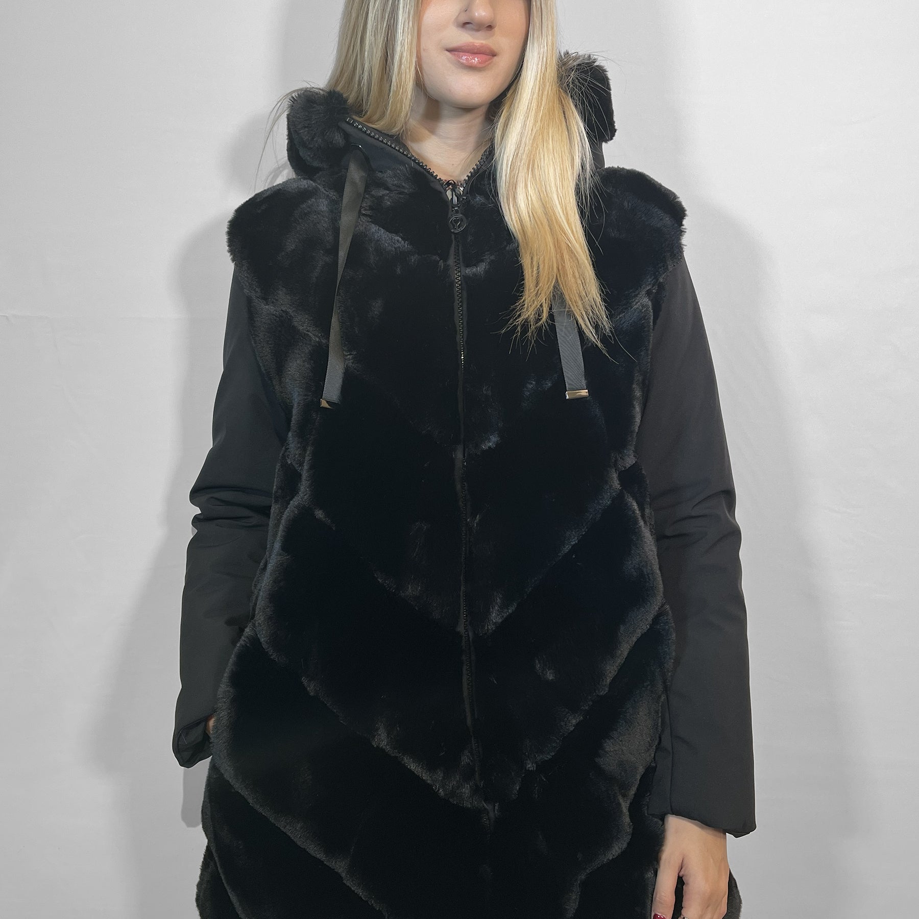 SATINETTE Piumino Donna Lungo Trapuntato Imbottitura Termica ART. ALBA 054