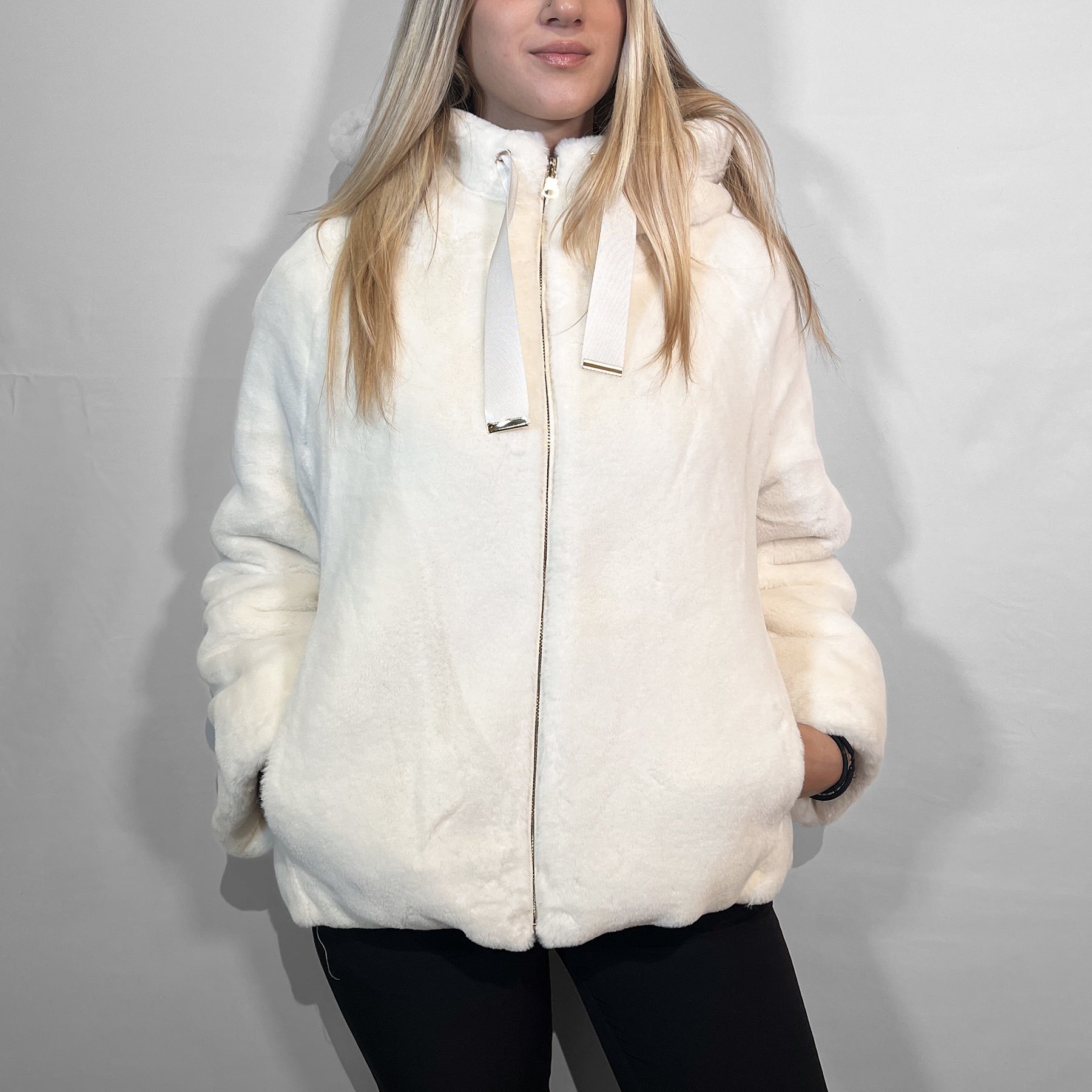SATINETTE Ecopelliccia Donna Reversibile Interno Trapuntatao ART. BETTY 056