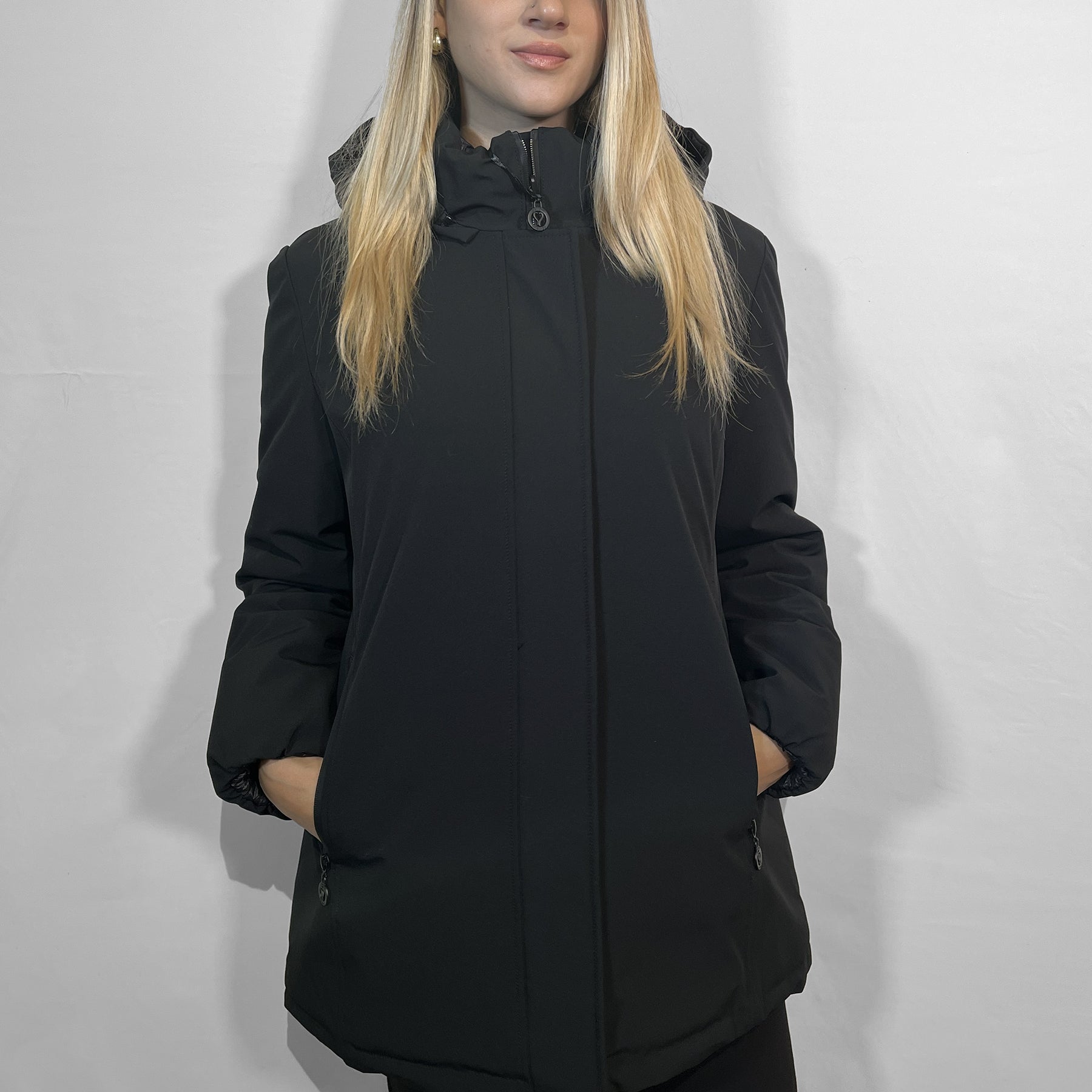 SATINETTE Piumino Donna Liscio Interno Trapuntato Termico ART. CINZIA 001