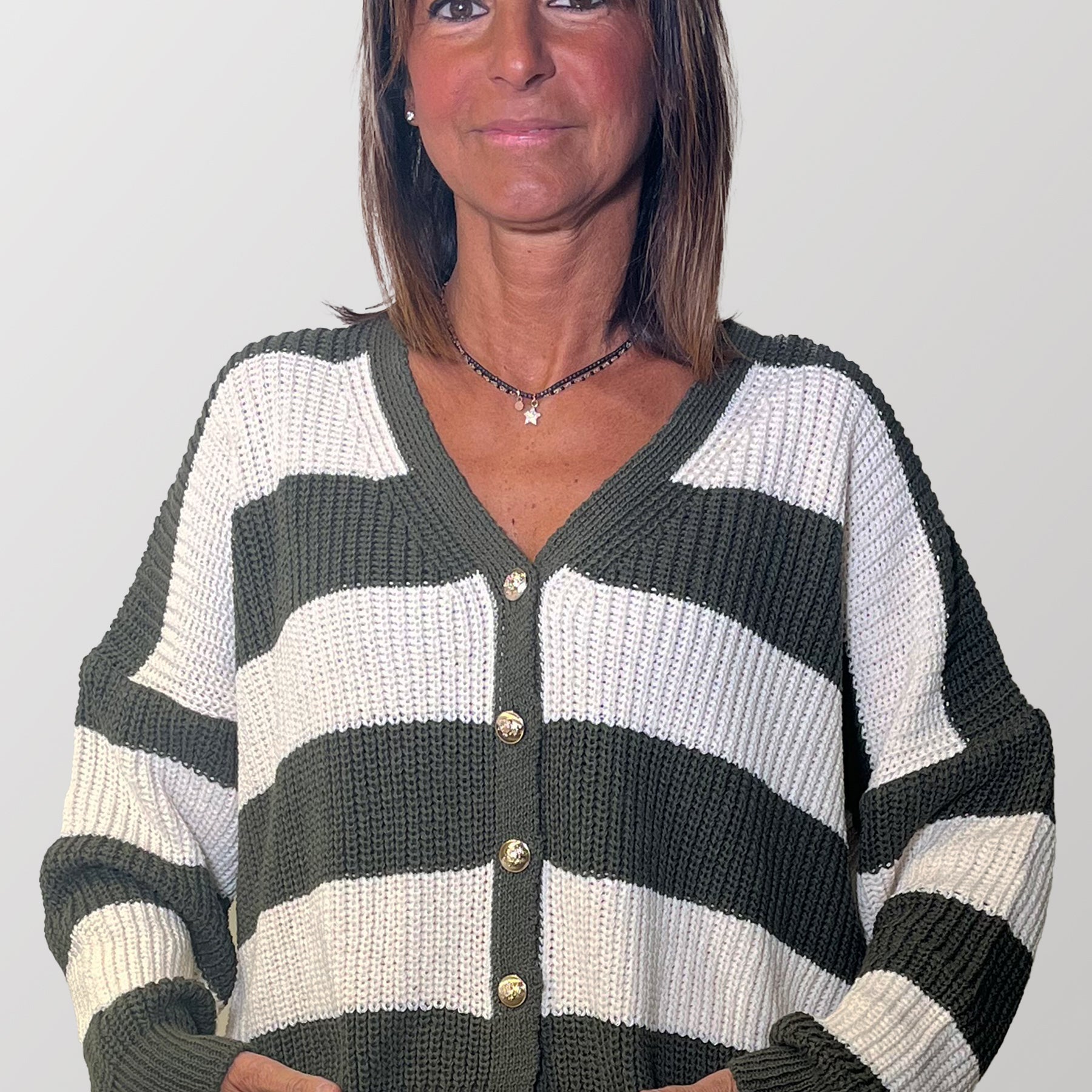 Giacca Donna Cardigan Maglia Cotone SUSY MIX M91043