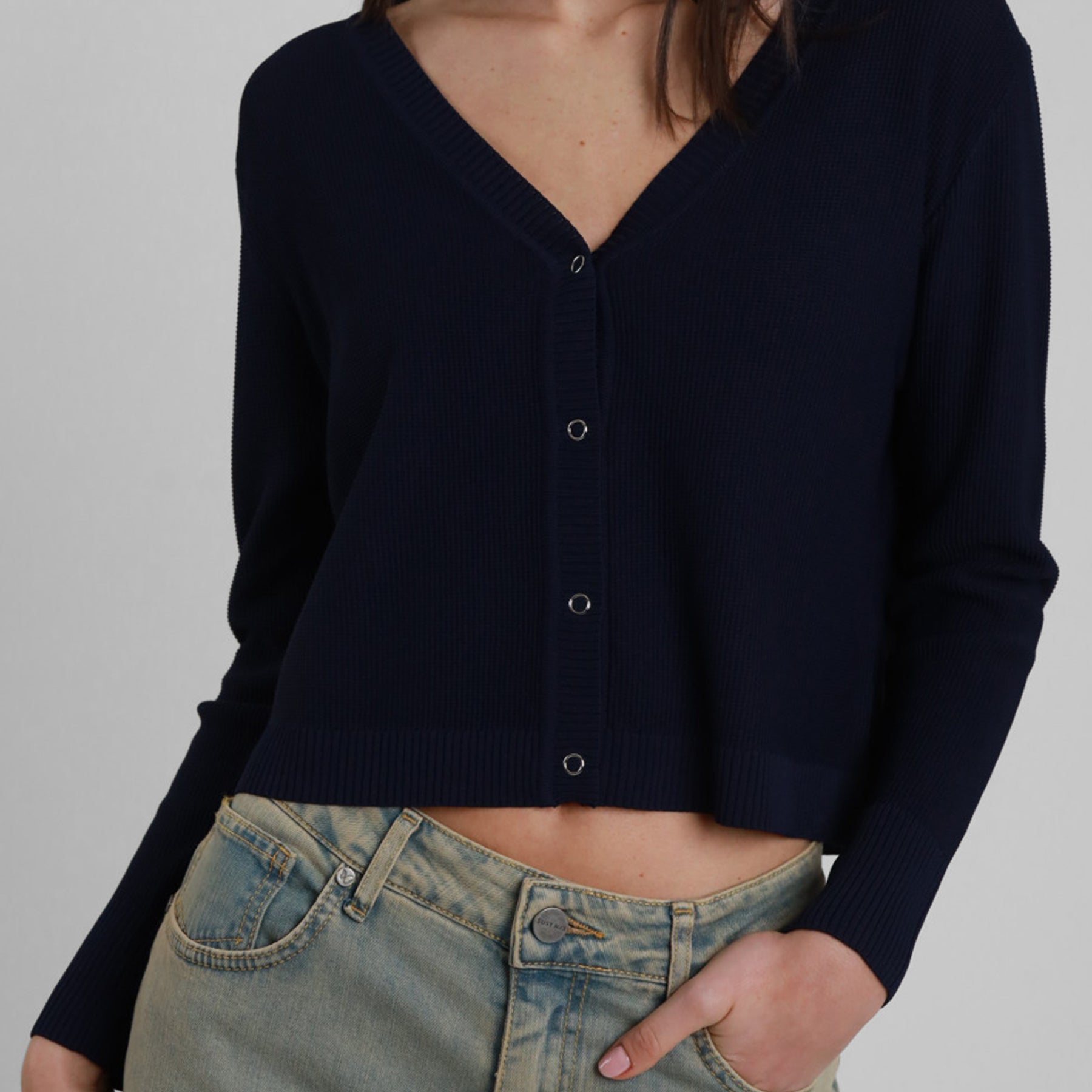 SUSY MIX Cardigan Donna Scollo a V Viscosa Estiva 12400