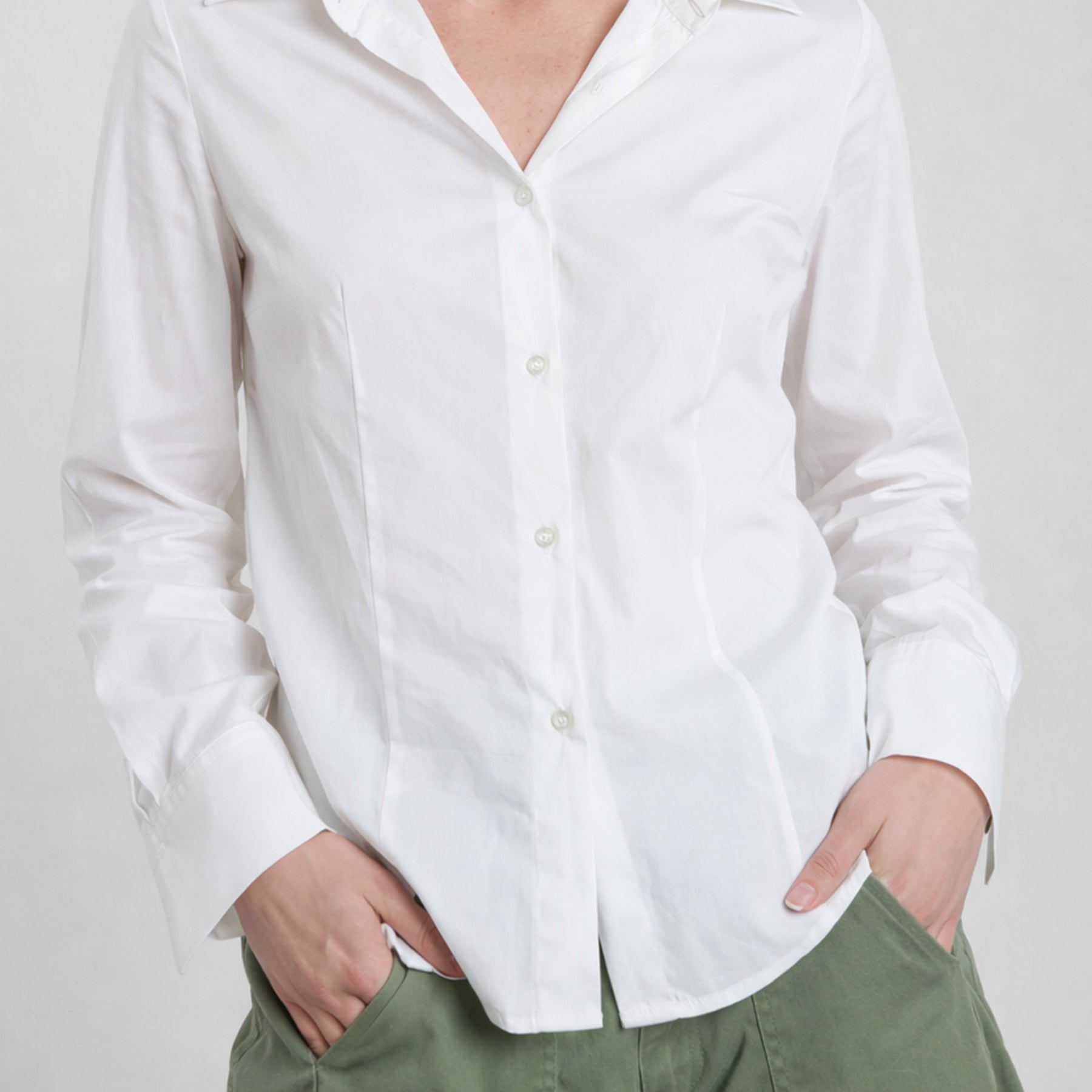 SUSY MIX Camicia Donna Regular Fit Cotone Leggero Unita 74826