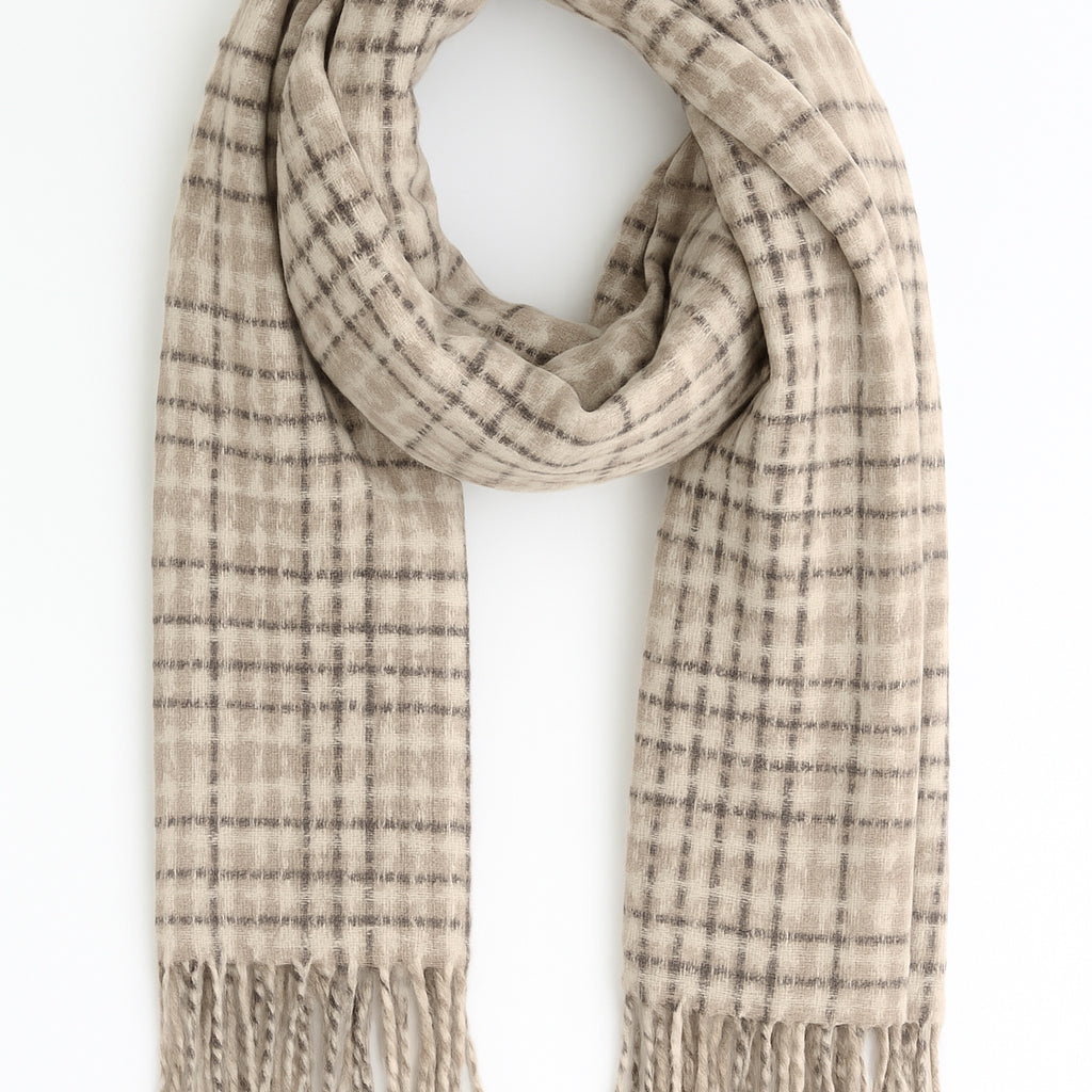 SUSY MIX Sciarpa Calda Donna Invernale In Morbido Tessuto Fantasia Check ART. 9312RE