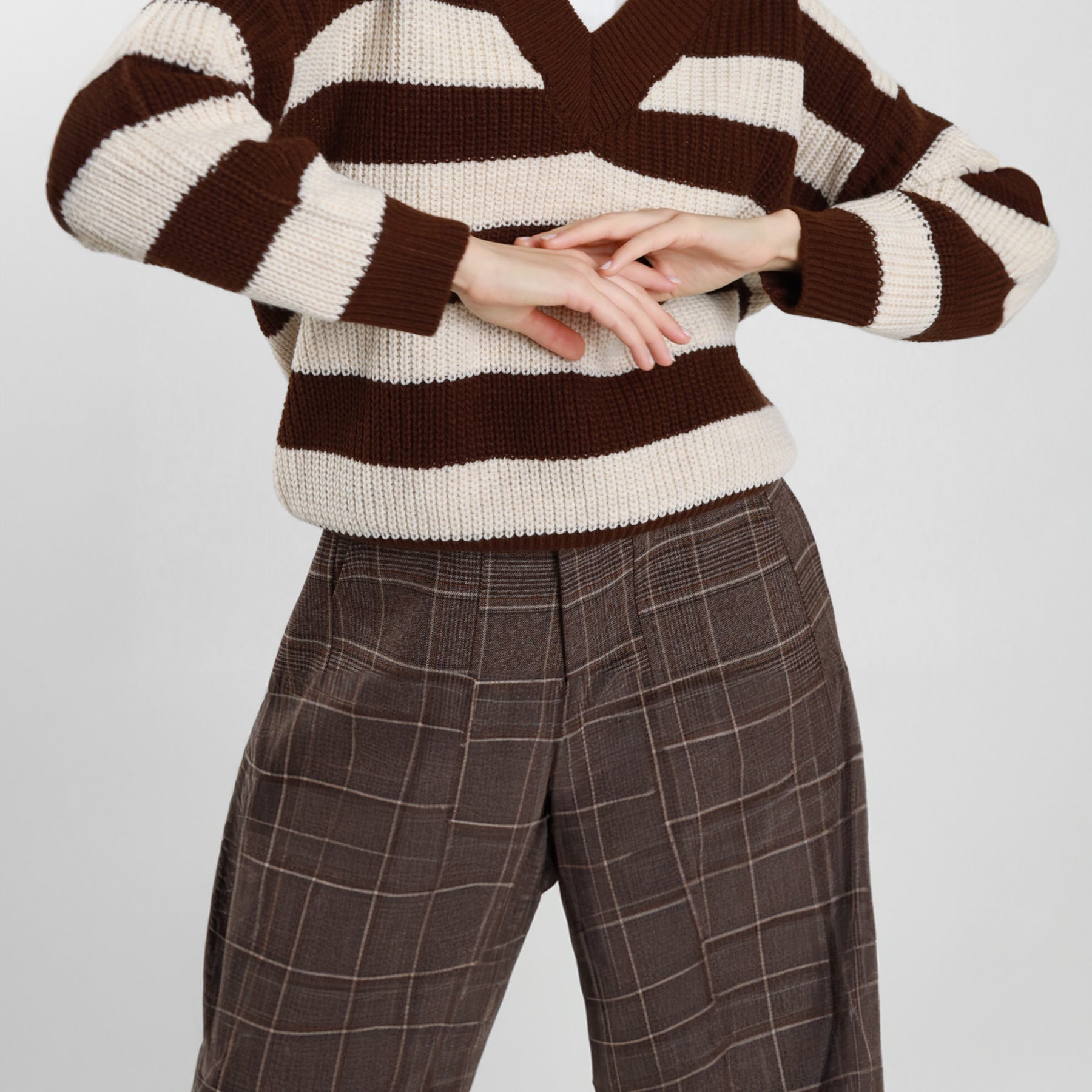 SUSY MIX Maglia a Righe Donna Caldo Morbido Moda Inverno Qualità ART. M92114