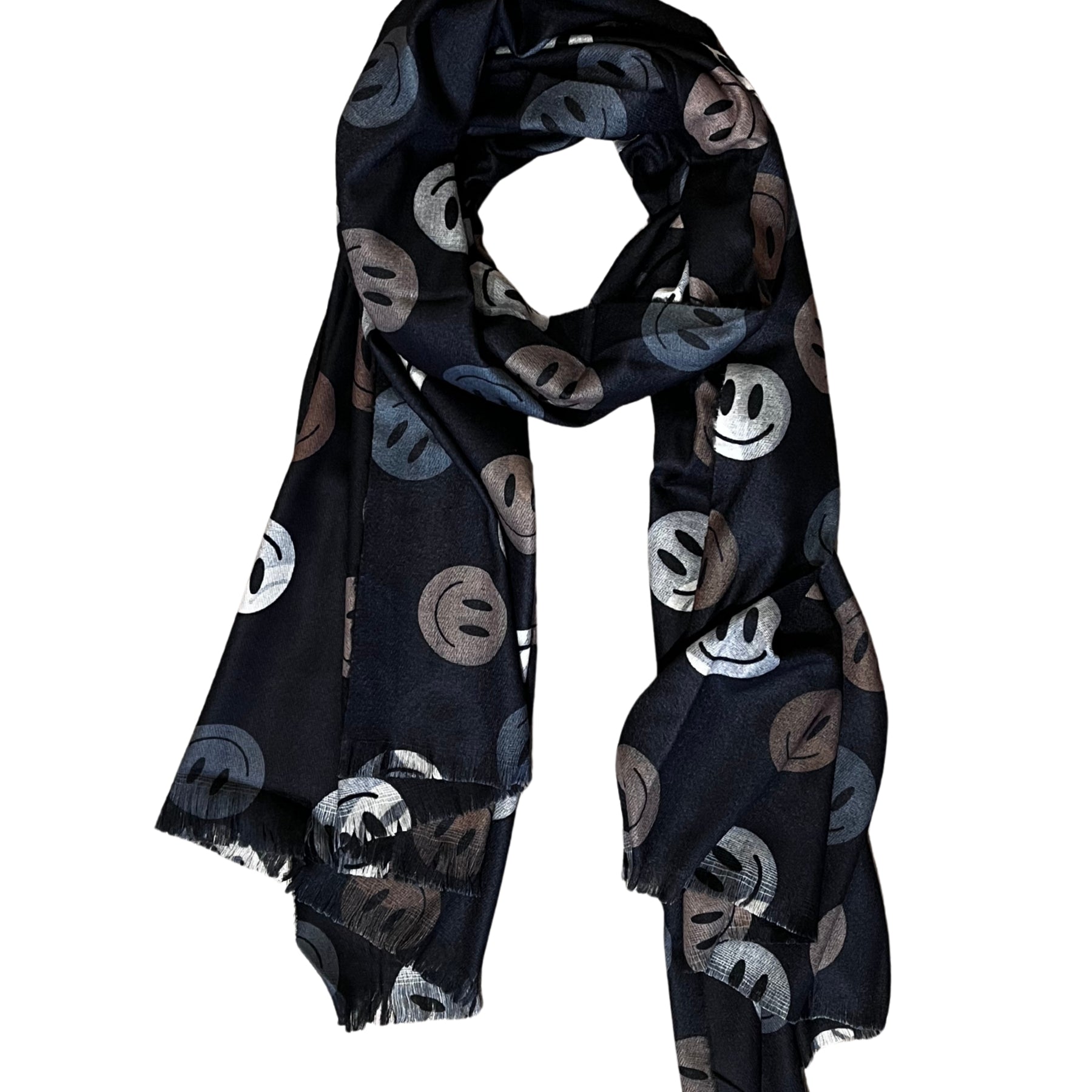 SUSYMIX Stola Fashion Donna con Stampa Smile Colorata