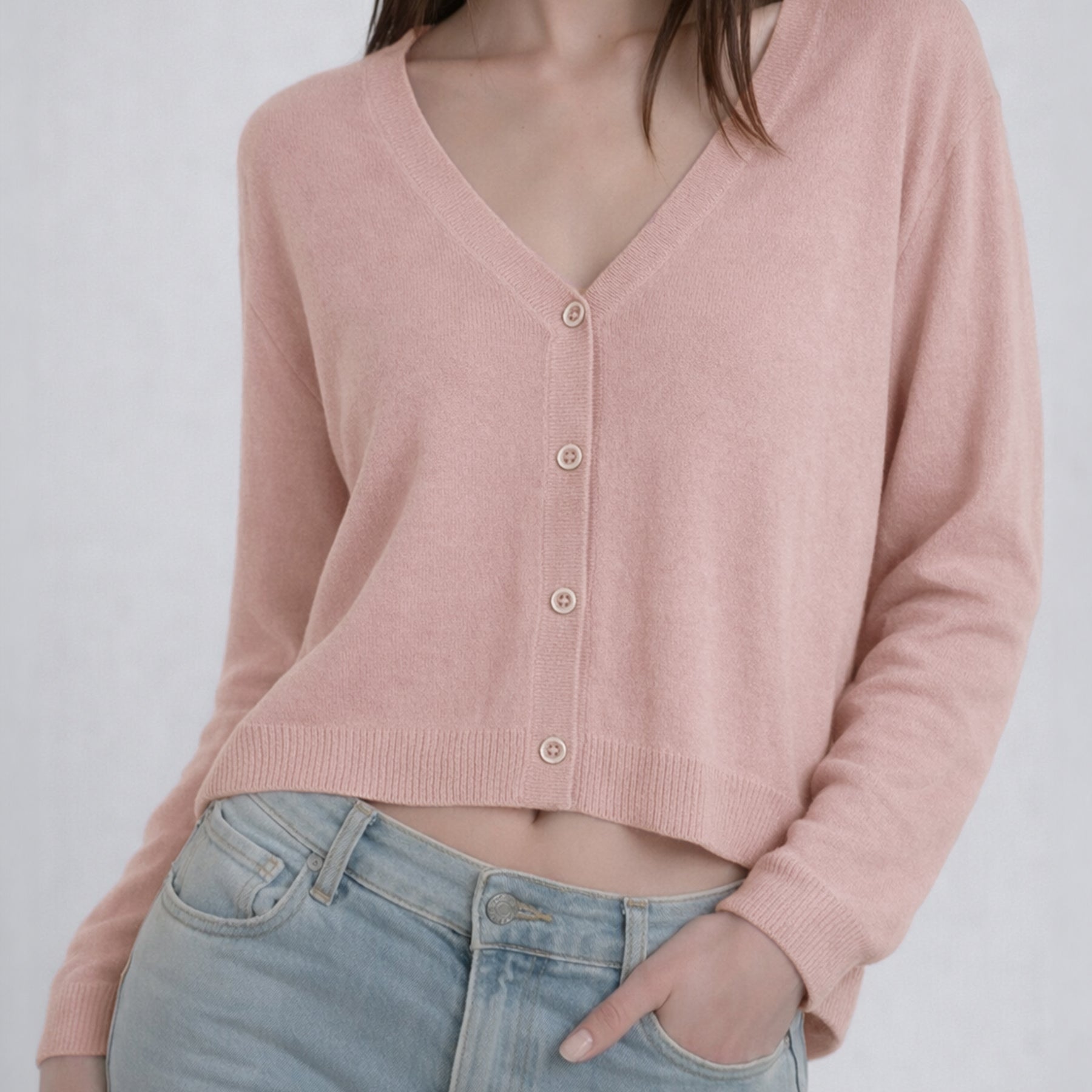 SUSY MIX Cardigan Donna Scollo a V Viscosa Estiva 12400