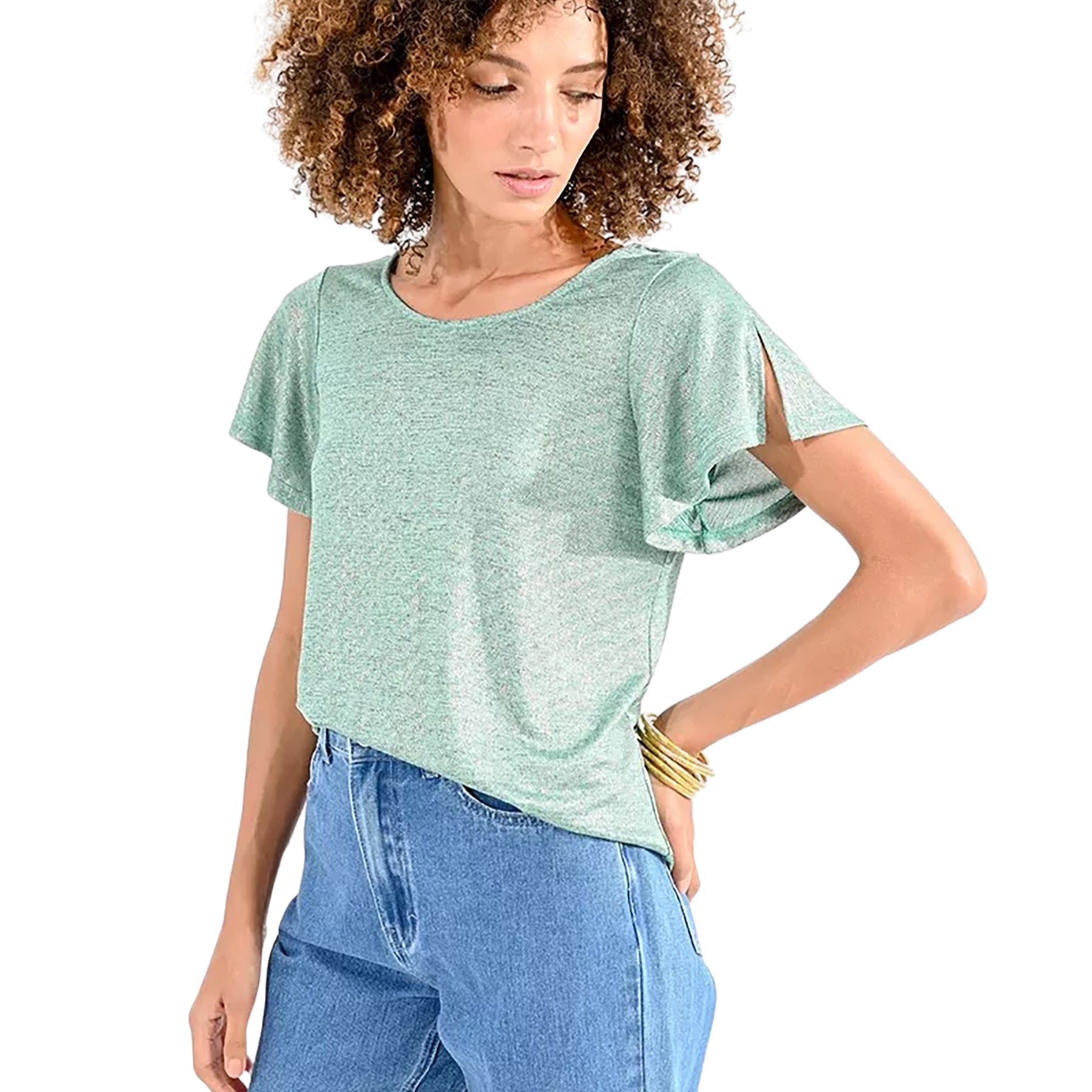MOLLY BRACKEN P1677CE T-Shirt Mezza Manica Laminata
