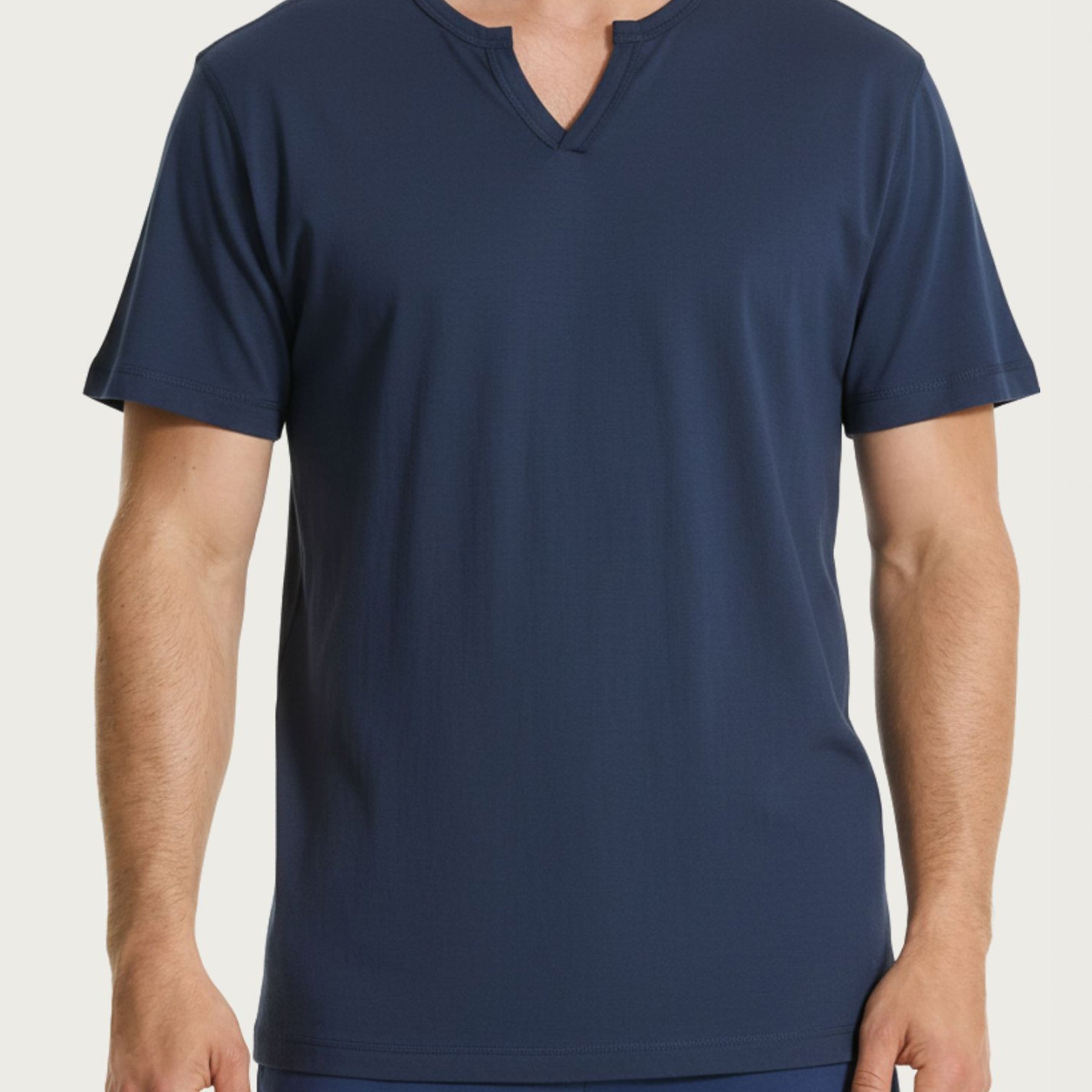 RAGNO T-Shirt Uomo Collo a V Cotone Leggero Unita UA40T7