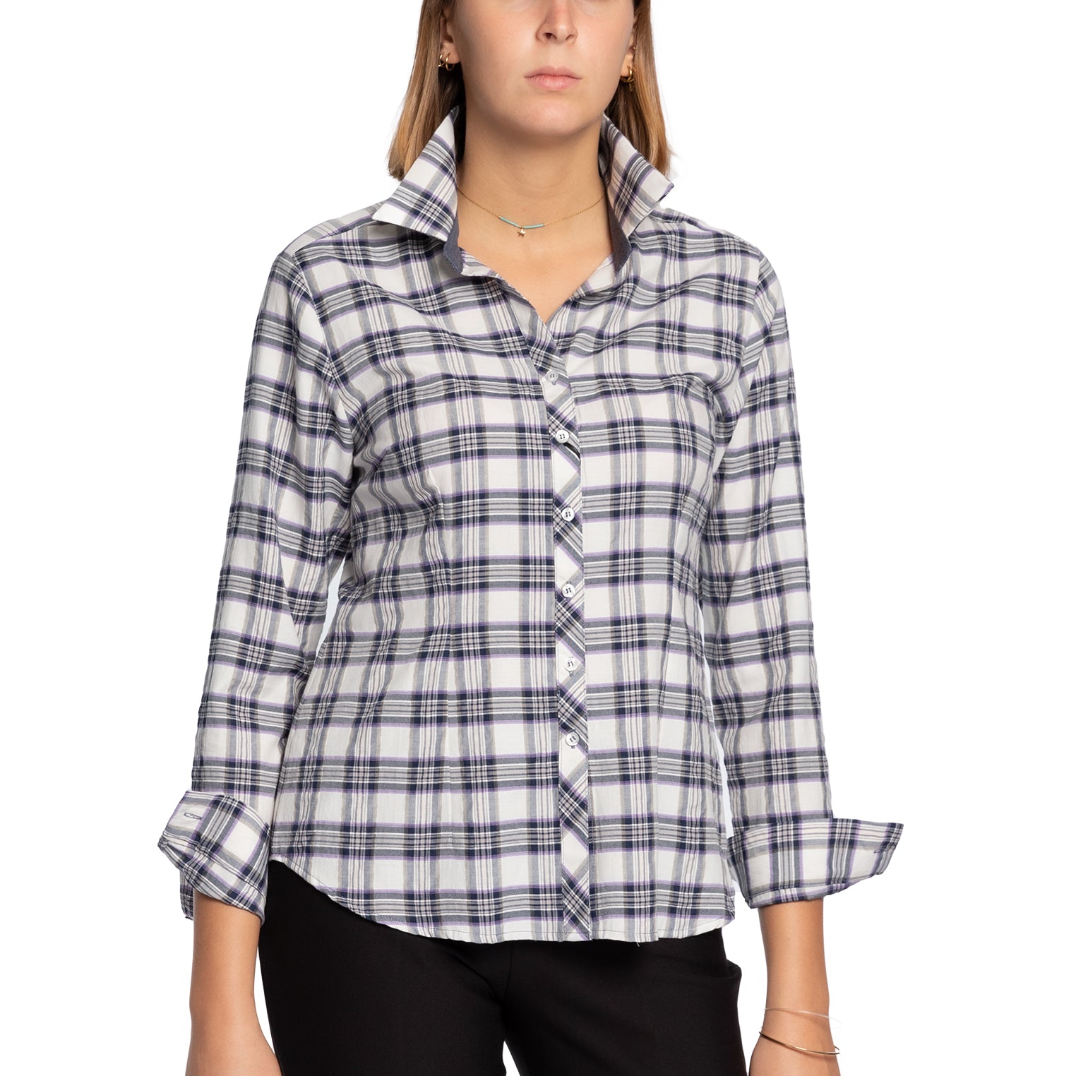 Camicia Goffrata a quadri VLT'S BY Valentina's 500 ILARIA/I