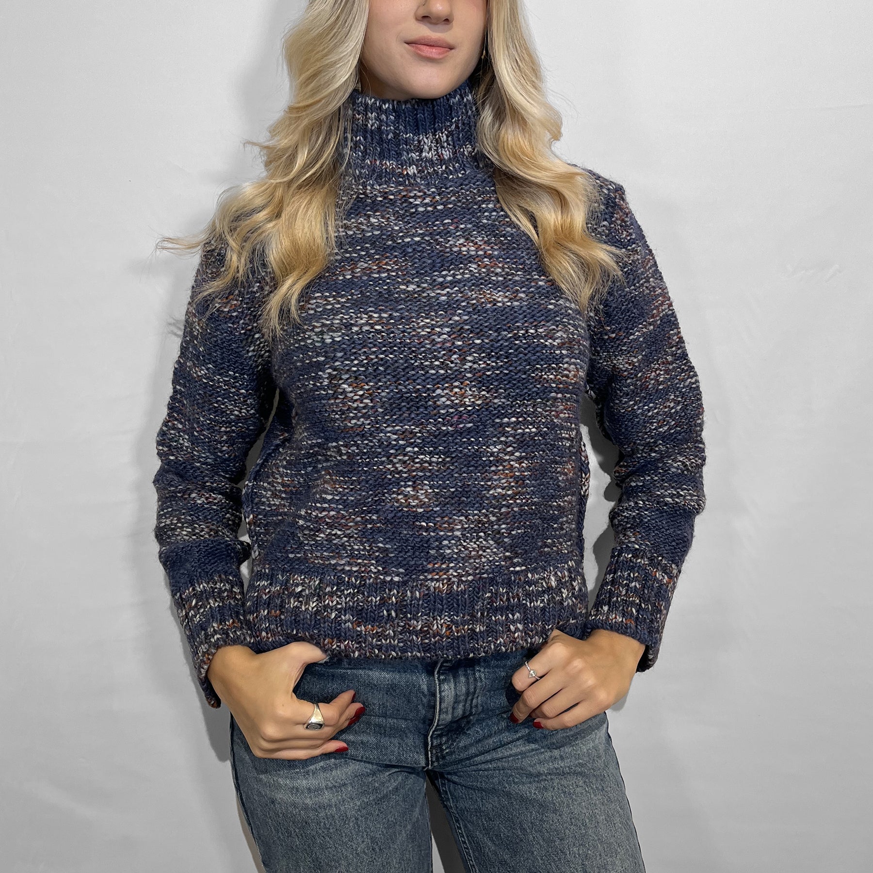 INTRECCI Maglia Donna Manica Lunga Dolcevita Lana ART. W25-94