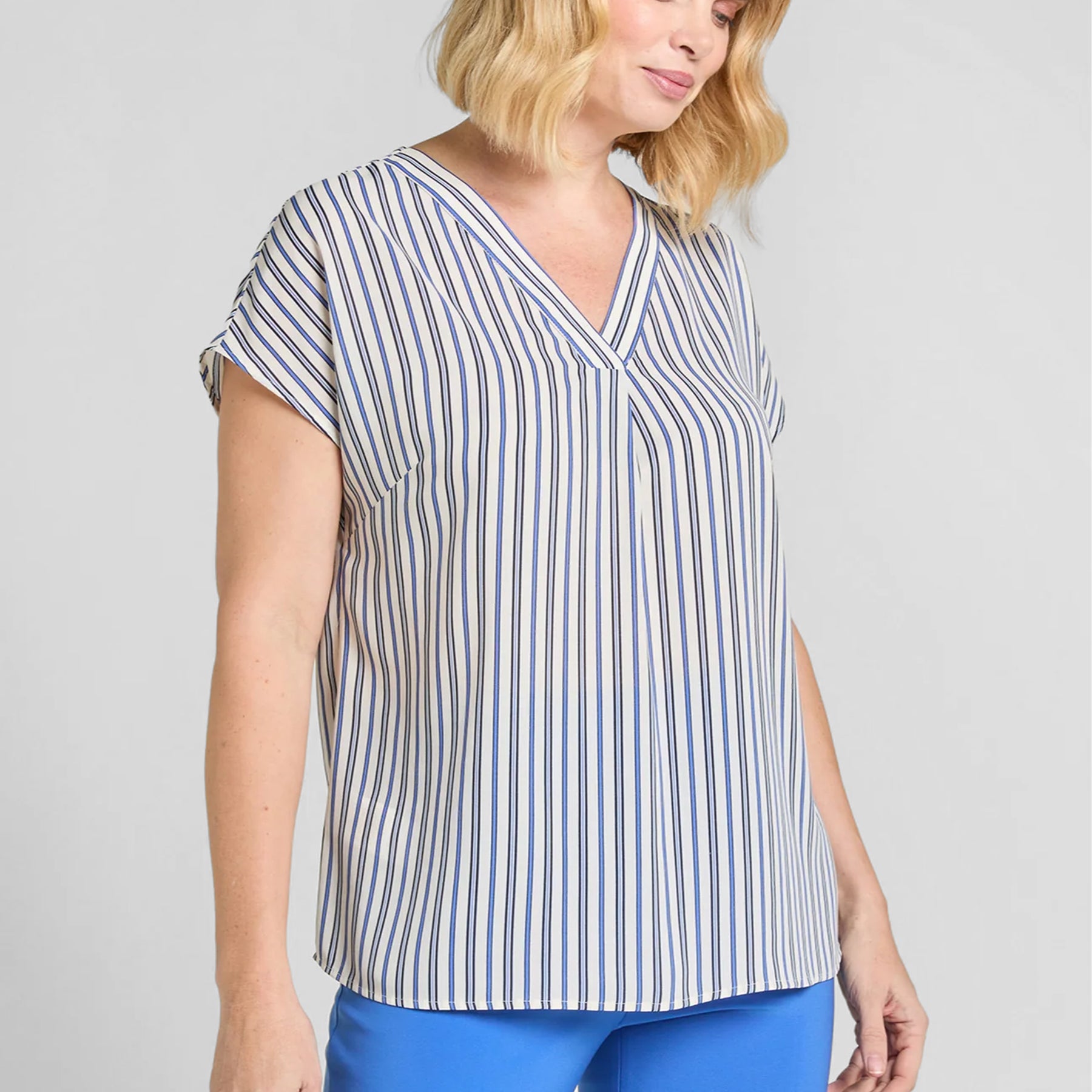 Maglia Donna Manica Aletta A Righe LUISA VIOLA 2142F1-4814