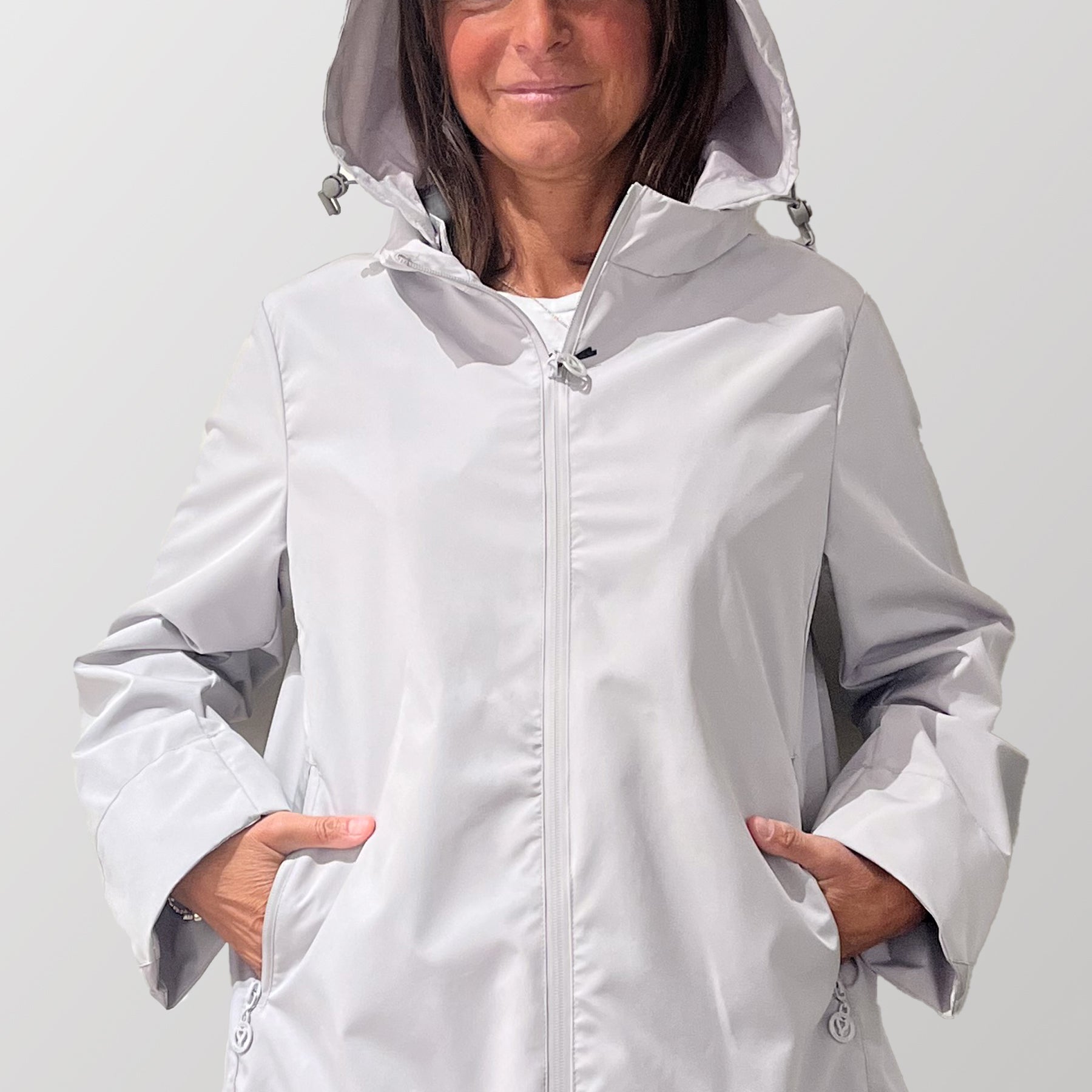 Giubbino Donna Manica Lunga Antipioggia SATINETTE DONATELLA 033