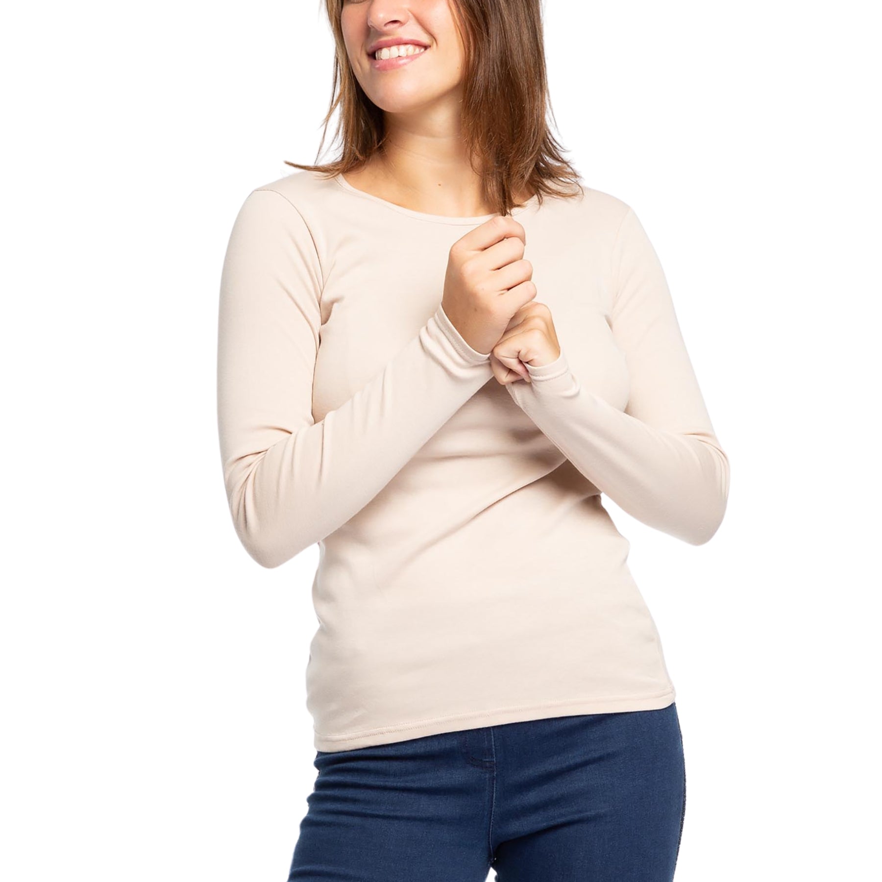 RAGNO Maglia termica donna in cotone Thermo Cotton – Sottogiacca caldo e confortevole