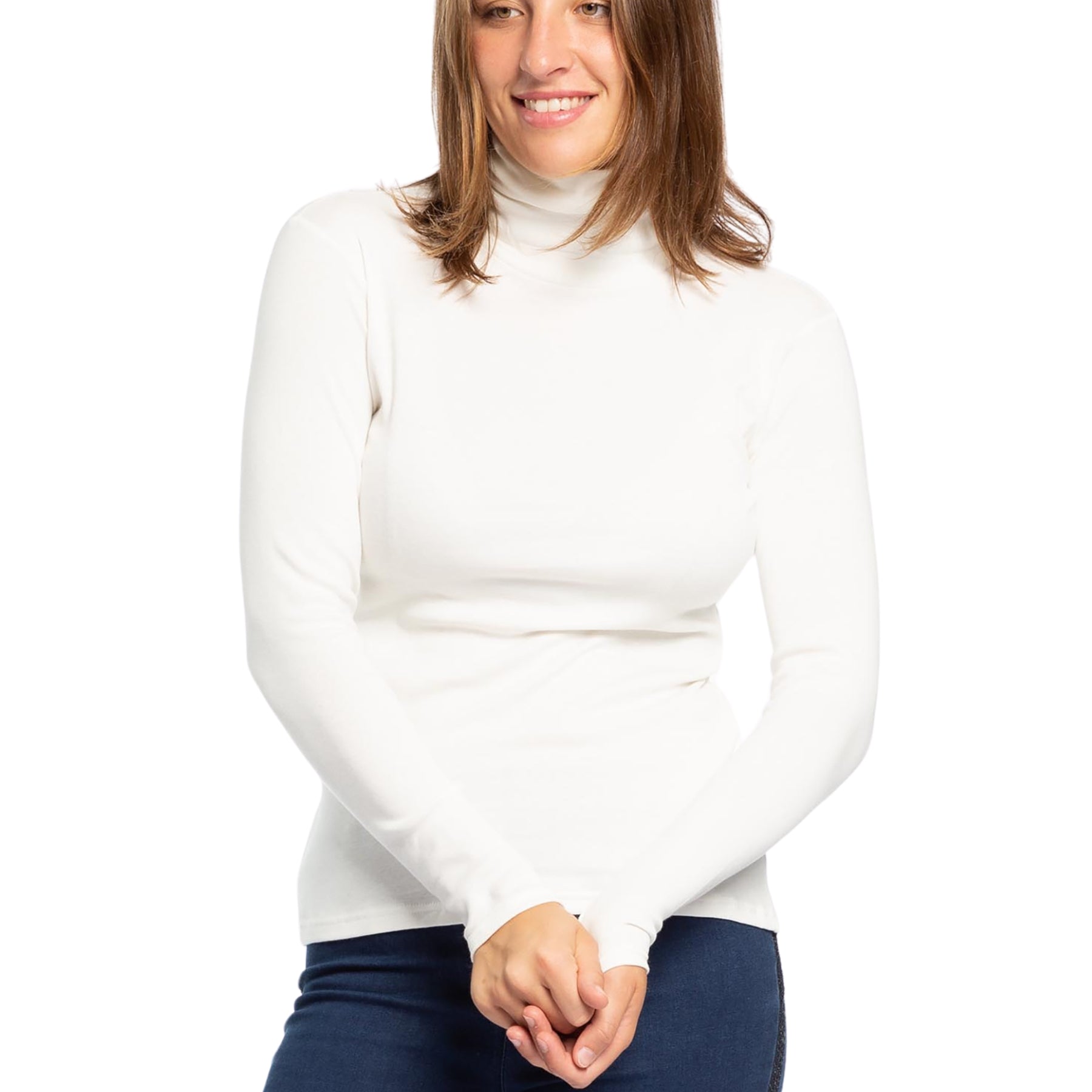 RAGNO Maglia Dolcevita Donna in Thermo Cotton – Sottogiacca Calda e Confortevole