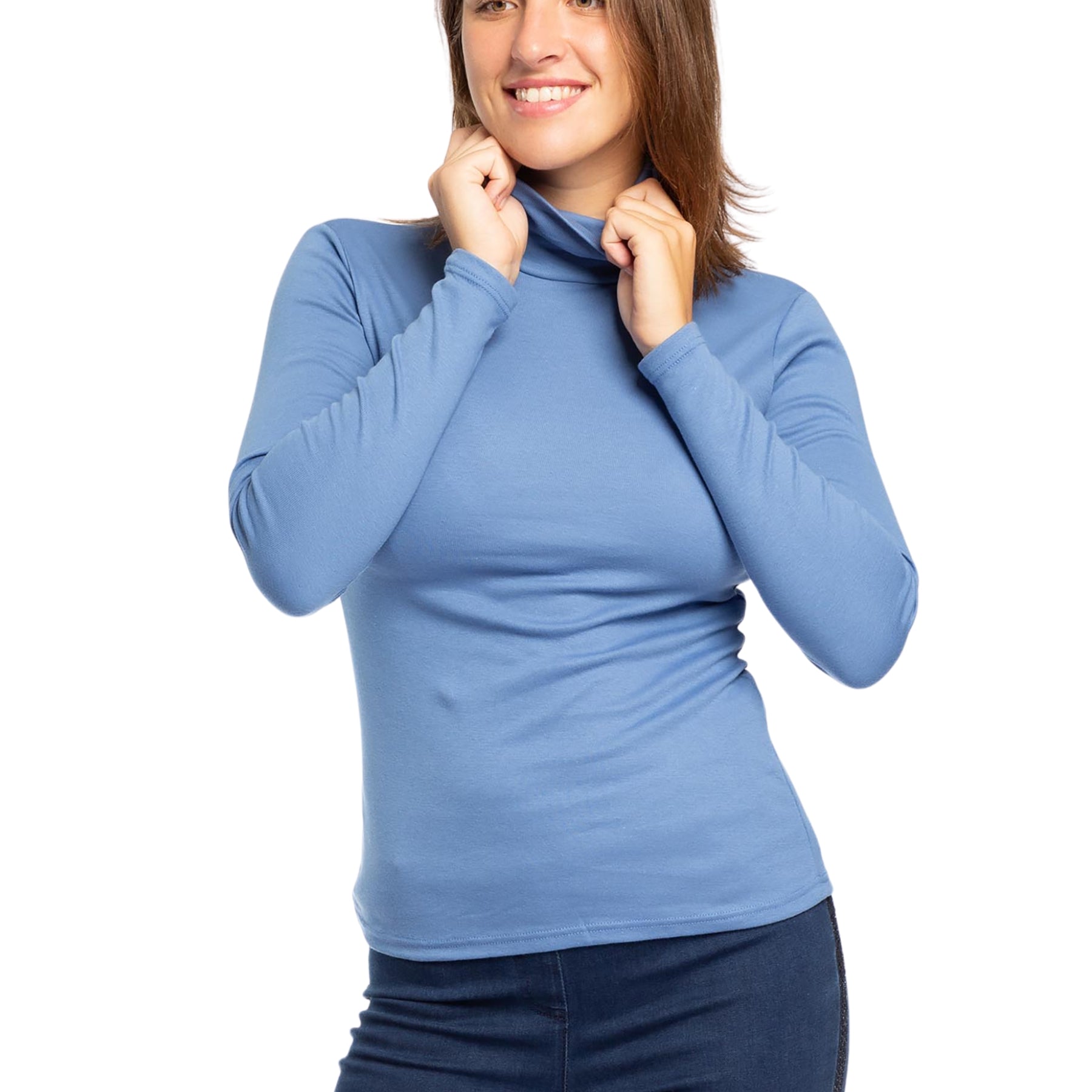 RAGNO Maglia Dolcevita Donna in Thermo Cotton – Sottogiacca Calda e Confortevole