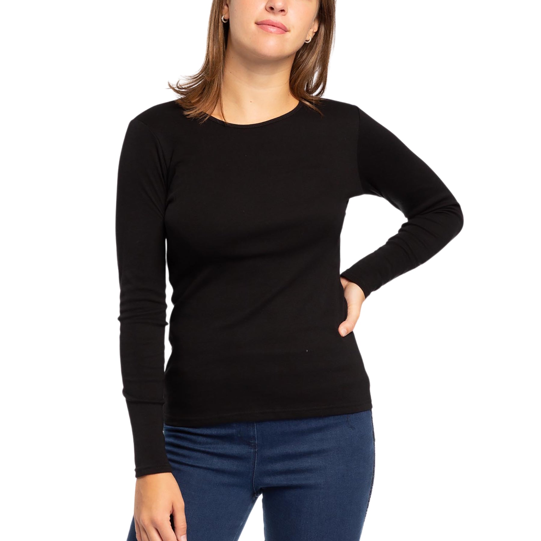 RAGNO Maglia termica donna in cotone Thermo Cotton – Sottogiacca caldo e confortevole