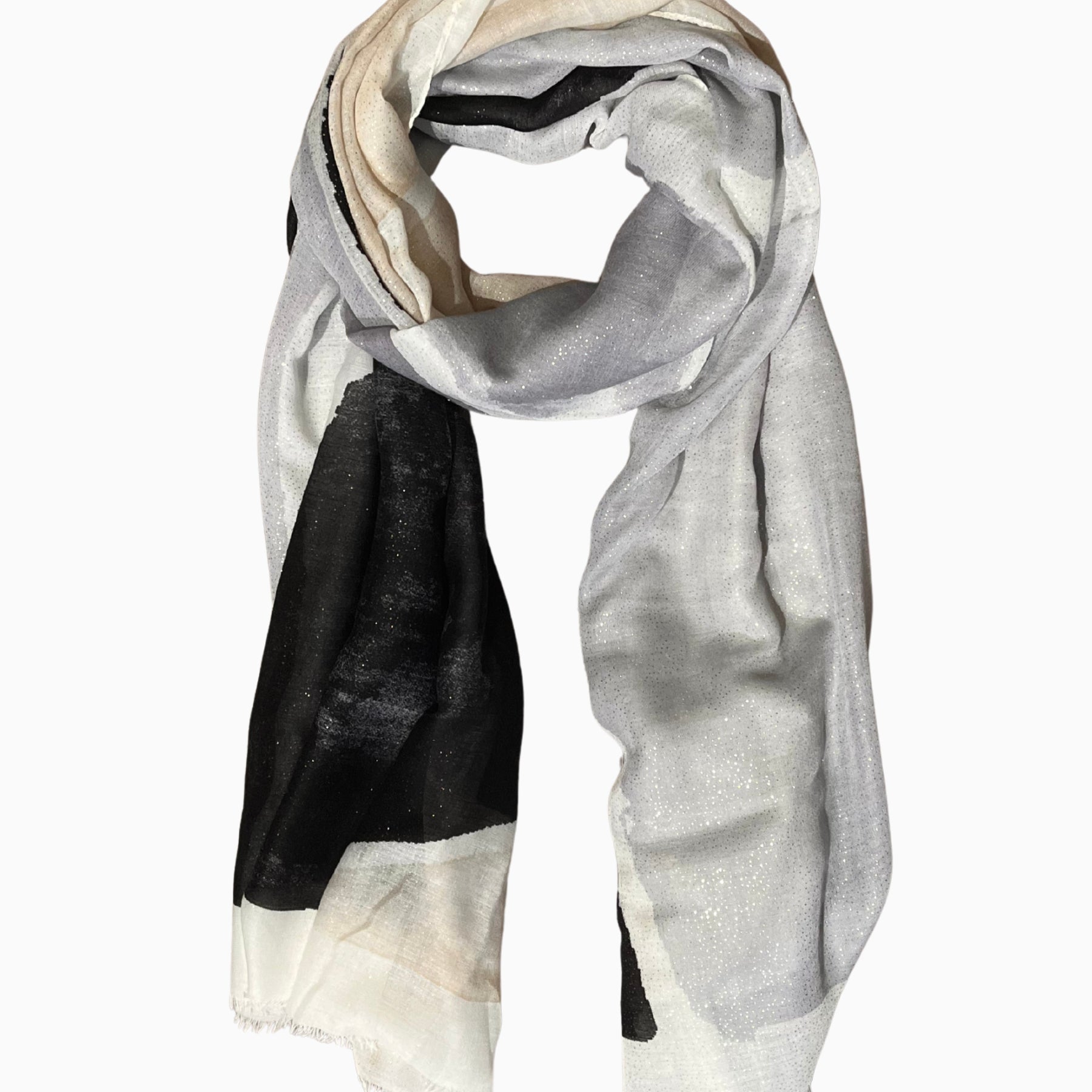 SUSY MIX Stola Donna Viscosa Estiva Fantasia Bicolore 9456RE