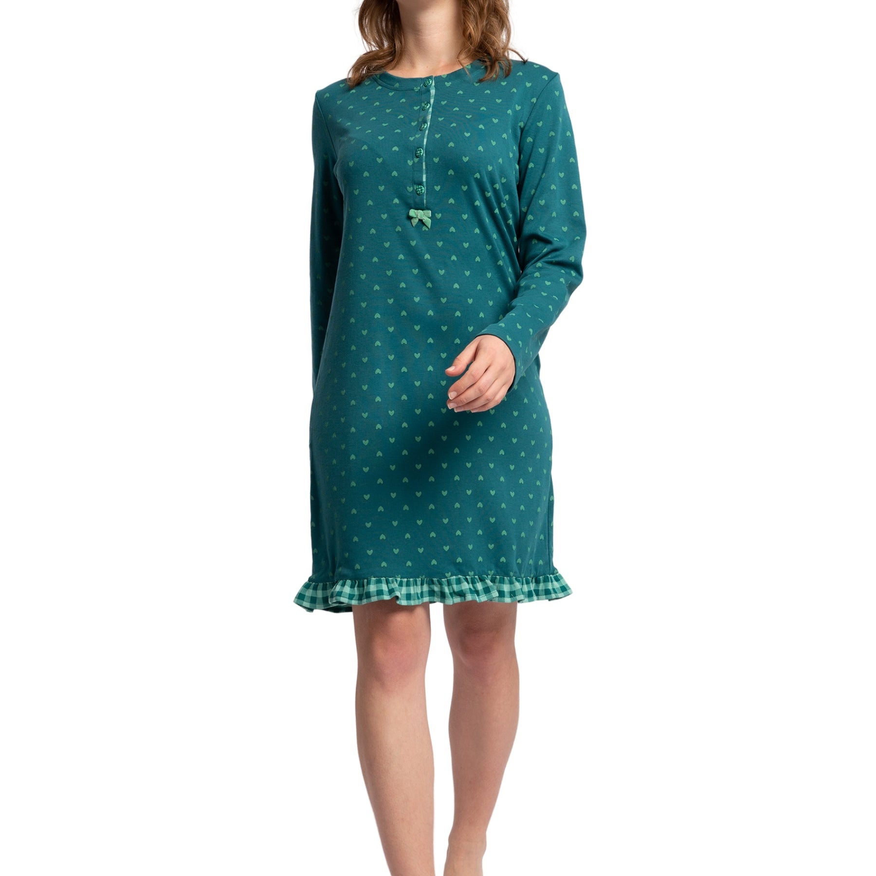 Camicia da Notte Cotone Felpato NOI DI NOTTE LA003143