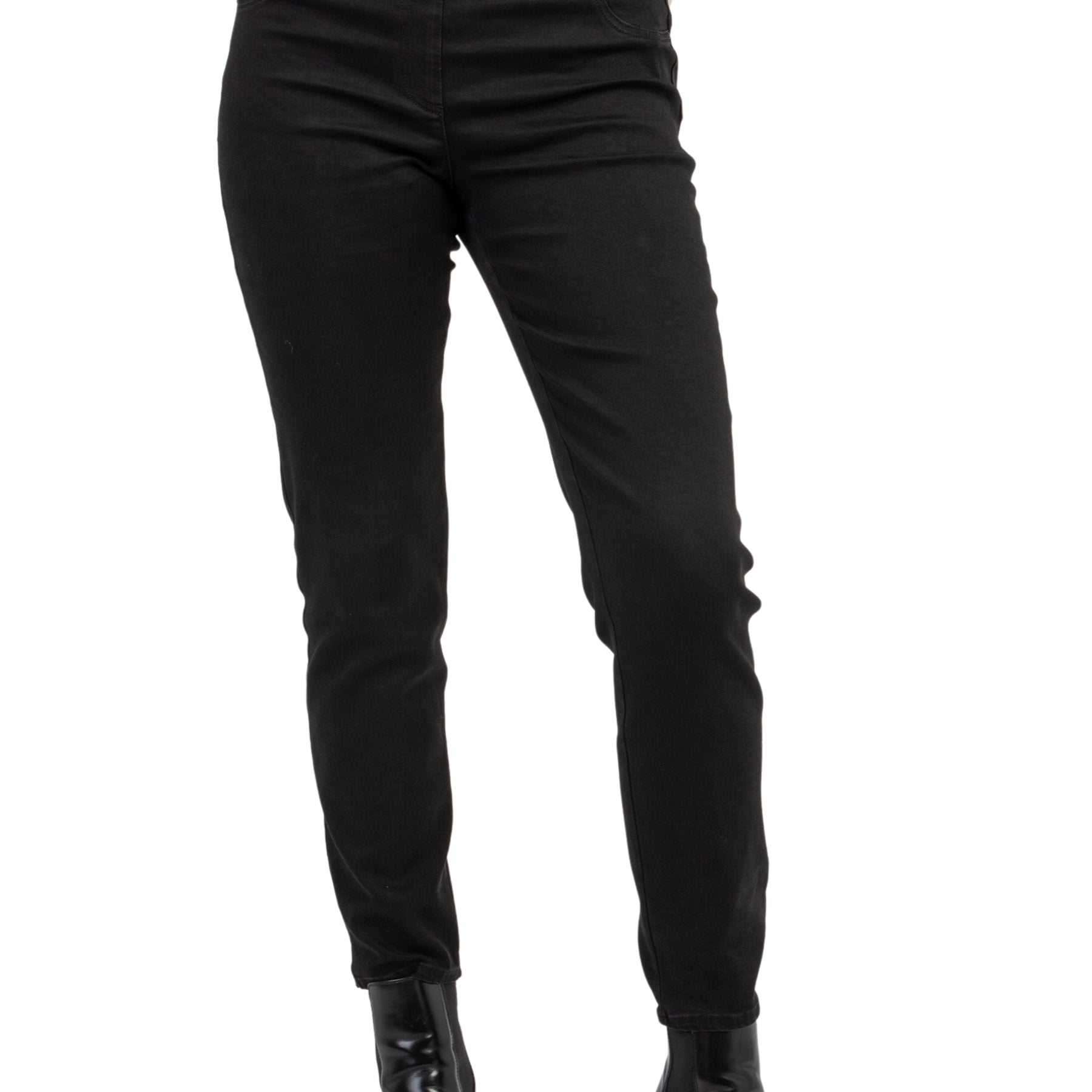 CARLA FERRONI Pantalone Lungo Donna Jeans Morbido Tutto Elastico in Vita ART. 13806